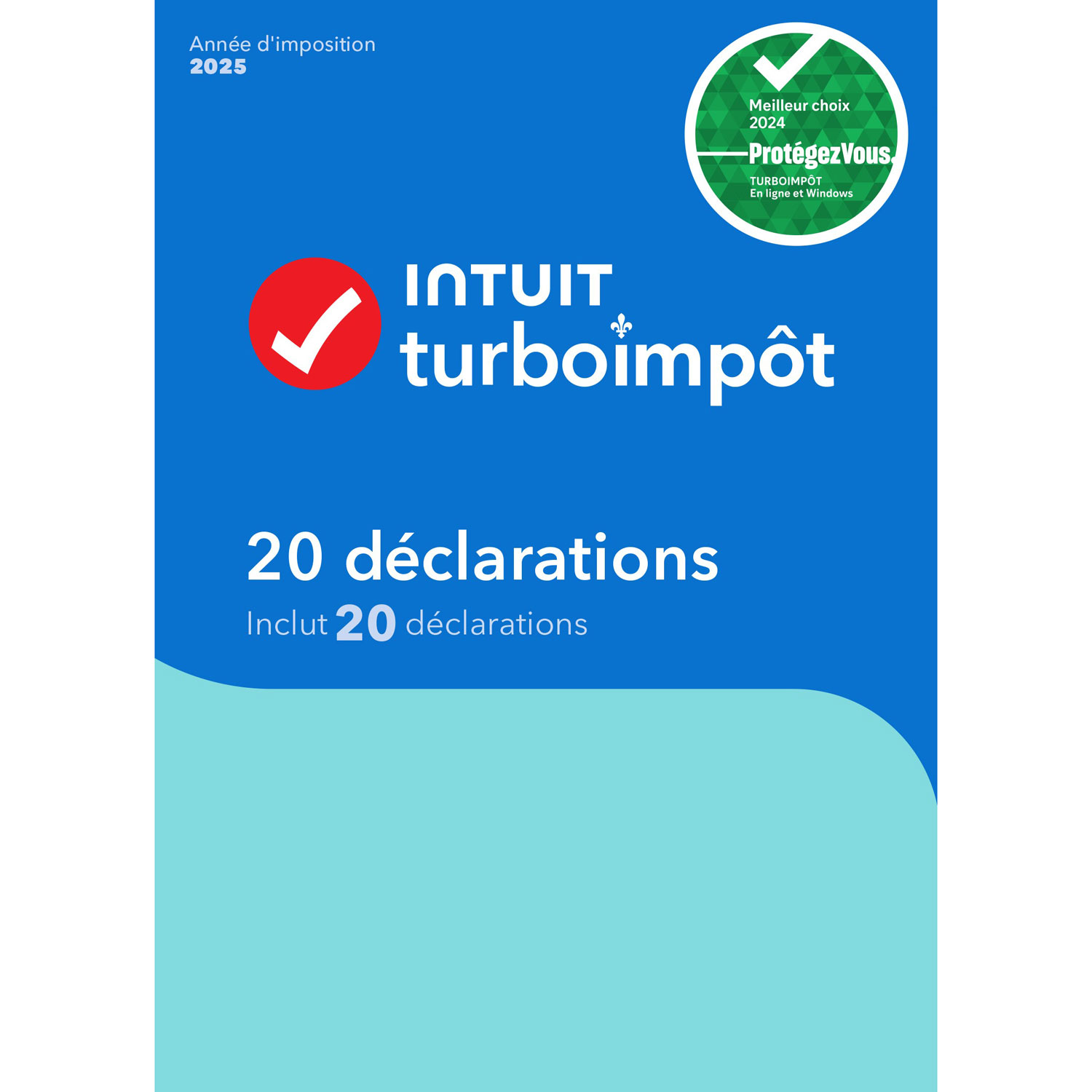 TurboTax 2025 - 1 utilisateurs - 20 déclarations - Anglais - Téléchargement numérique