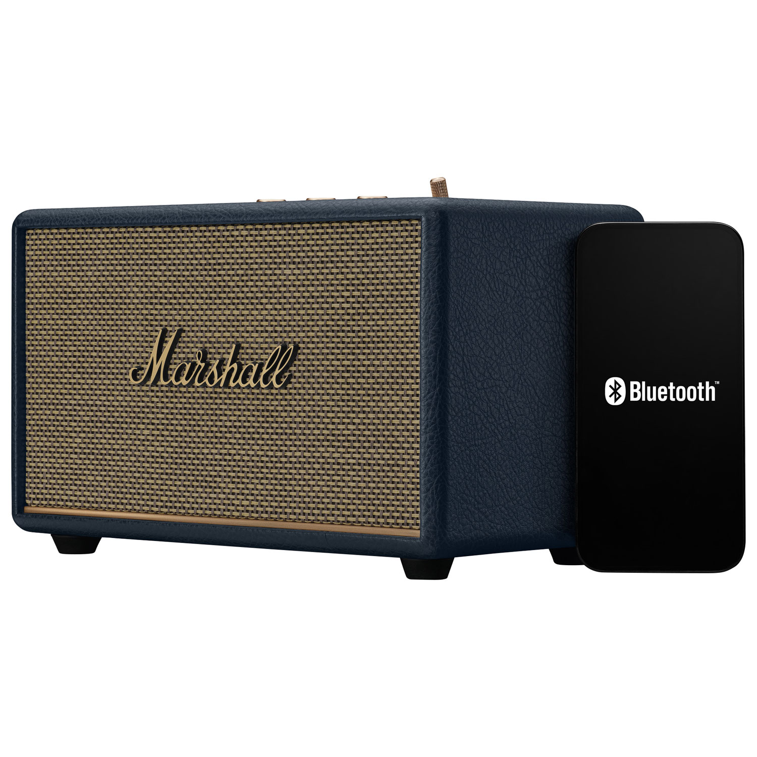 Haut-parleur Bluetooth sans fil étanche Acton III de Marshall - Bleu minuit