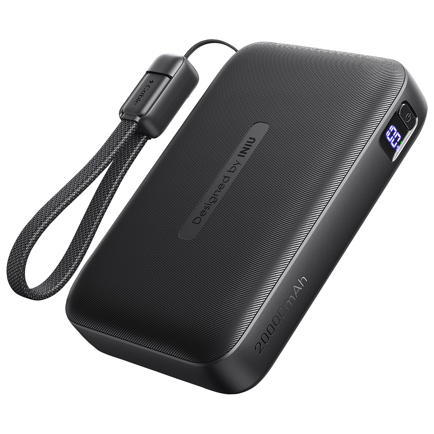 Chargeur portable compact USB-C/USB-A 22,5 W 20 000 mAh Neo d'INIU - Noir
