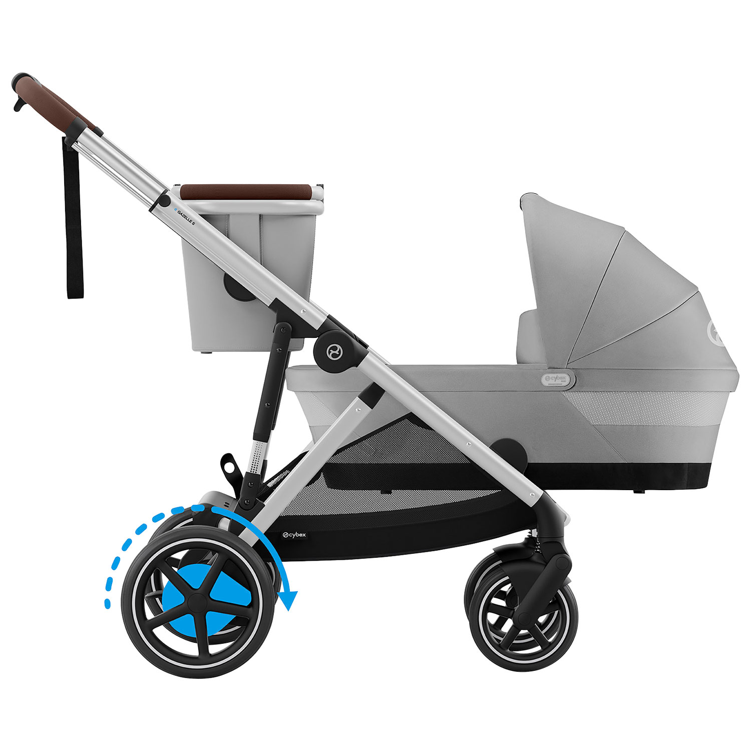 Lit pour poussettes Gazelle S et e-Gazelle S de Cybex - Gris pierre