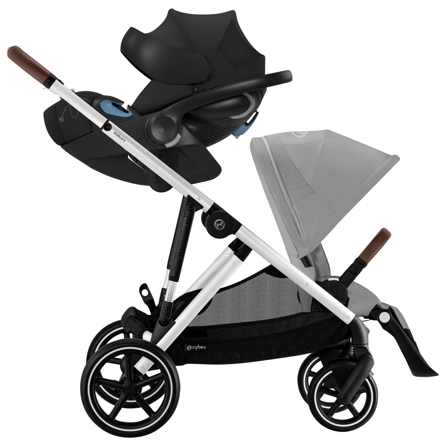 Poussette convertible pleine grandeur Gazelle S de Cybex - Gris pierre
