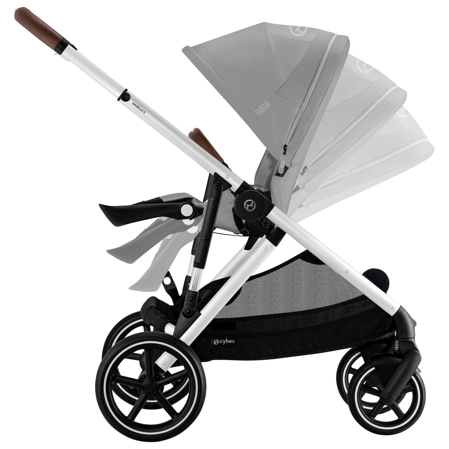 Poussette convertible pleine grandeur Gazelle S de Cybex - Gris pierre