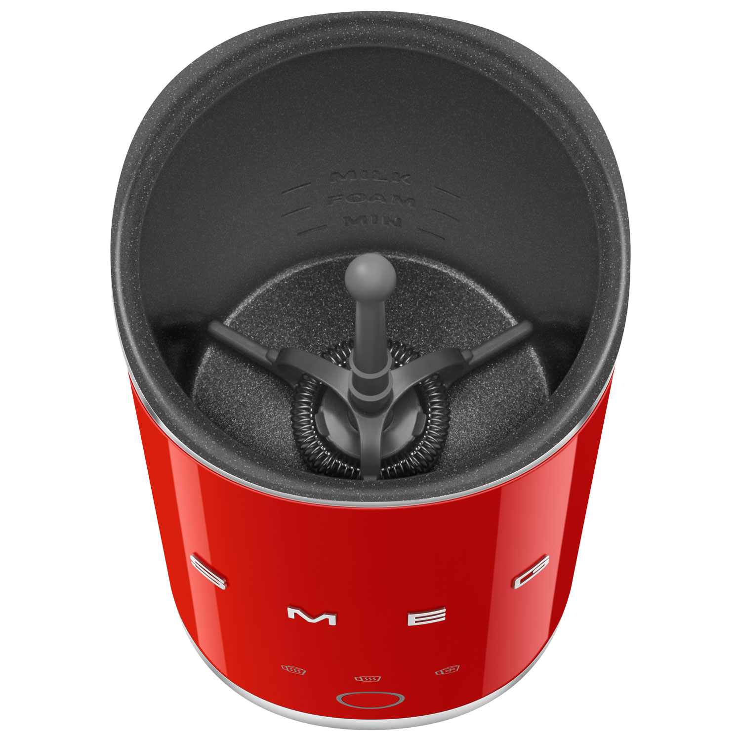 Smeg 50's Style Electric Milk Frother - Red
