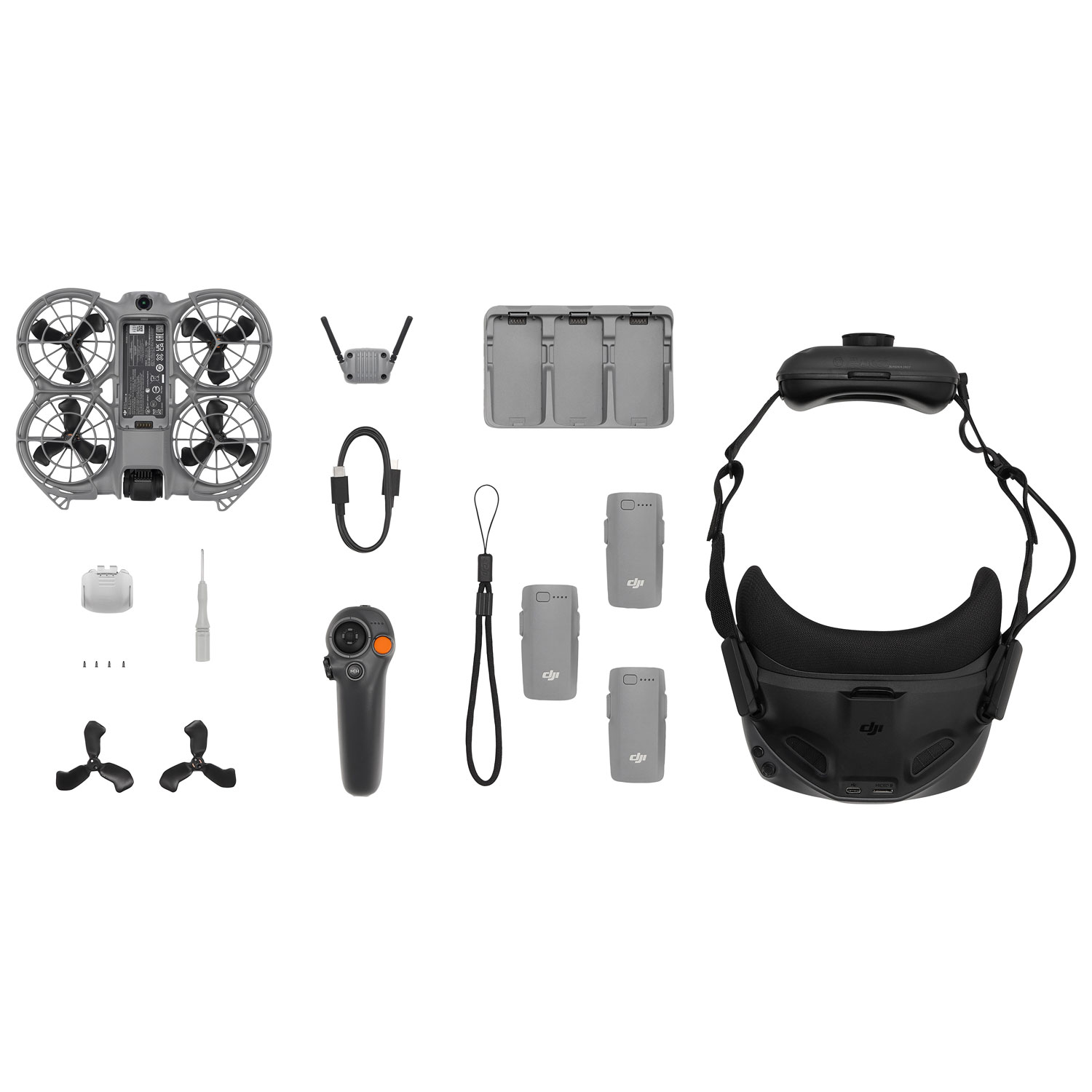 DJI Neo 2 Quadcopter Drone Motion Fly More Combo with Camera, Motion Controller & Goggles N3