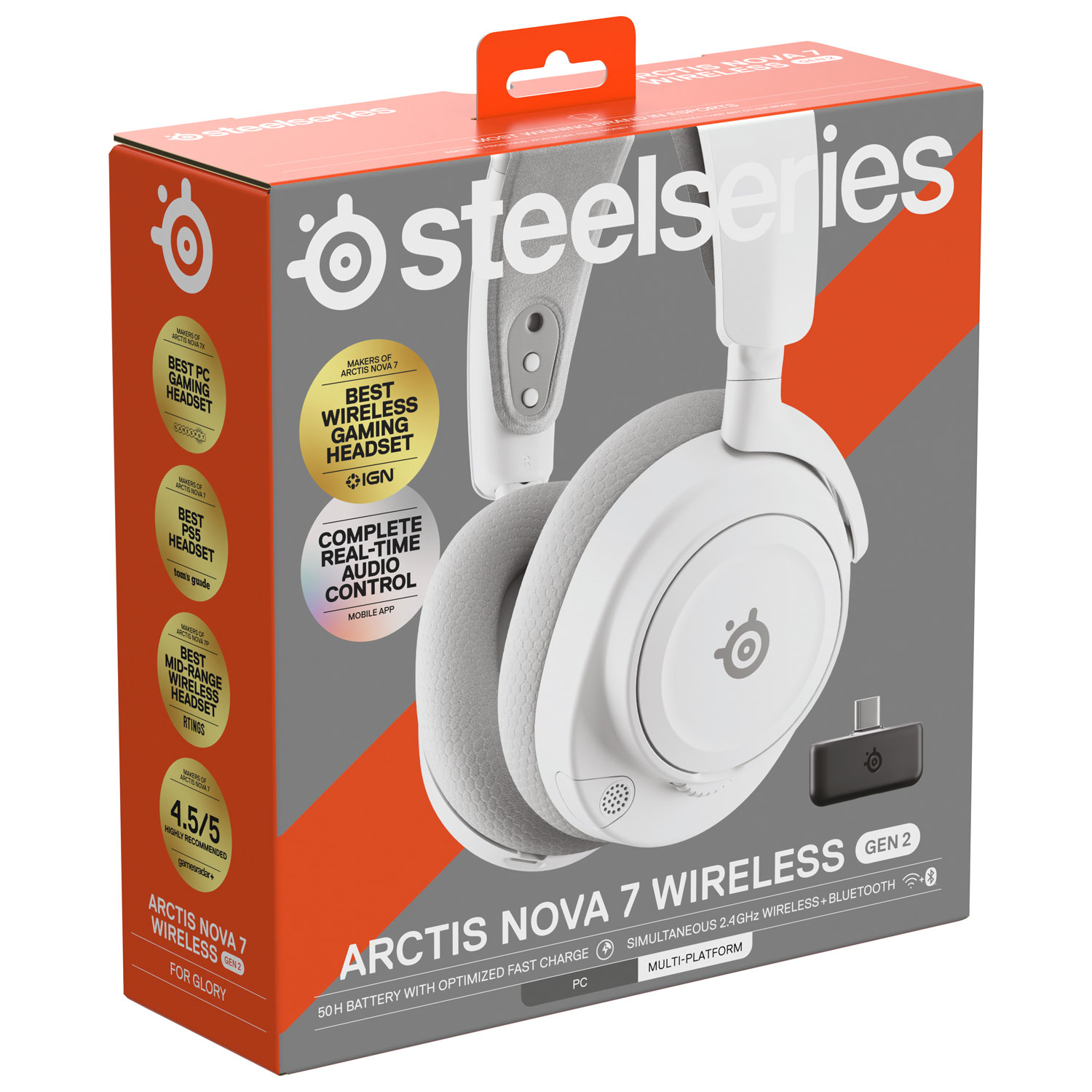 Casque de jeu sans fil Arctis Nova 7 de 2e génération de SteelSeries - Blanc