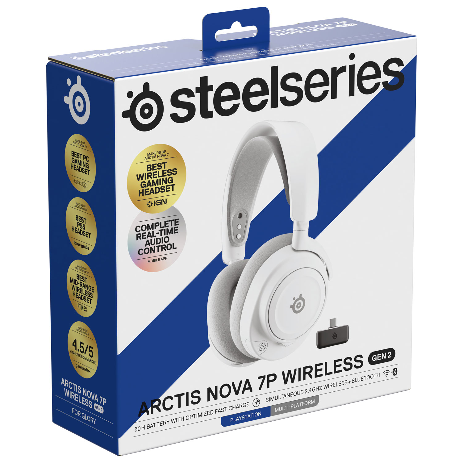 SteelSeries Arctis Nova 7P Wireless Gaming Headset - White