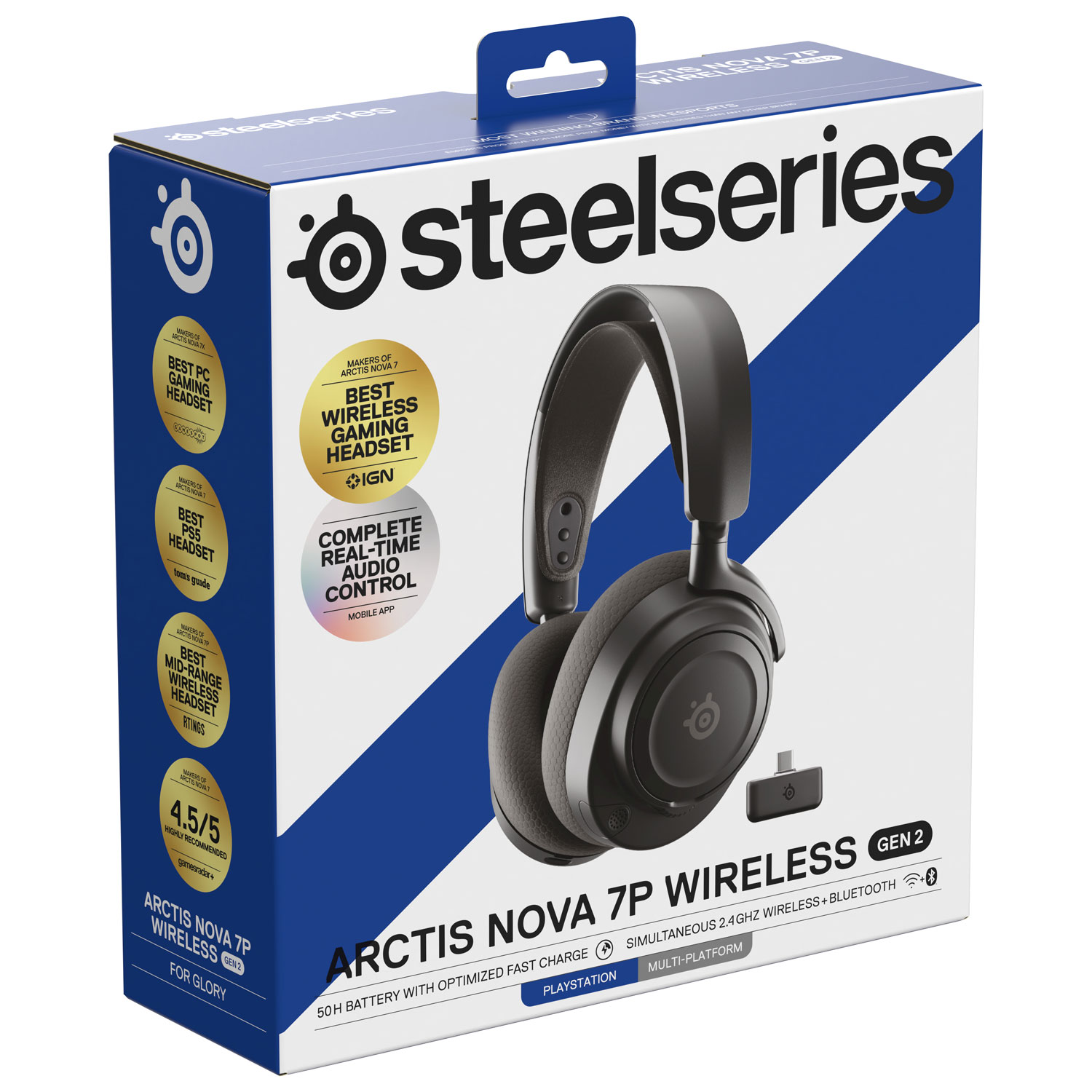 Casque de jeu sans fil Arctis Nova 7P de 2e génération de SteelSeries - Noir