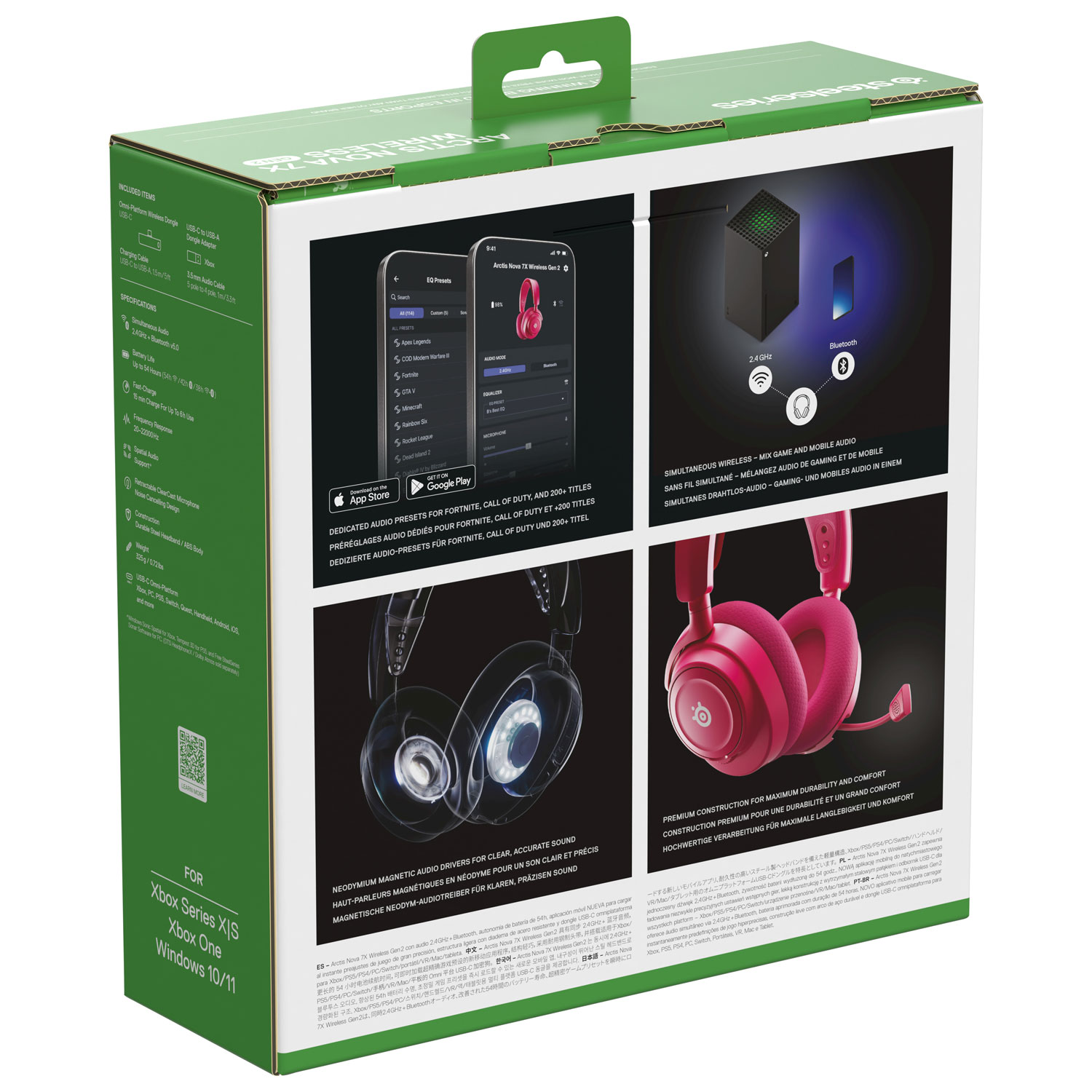 SteelSeries Arctis Nova 7X Wireless Gaming Headset - Magenta