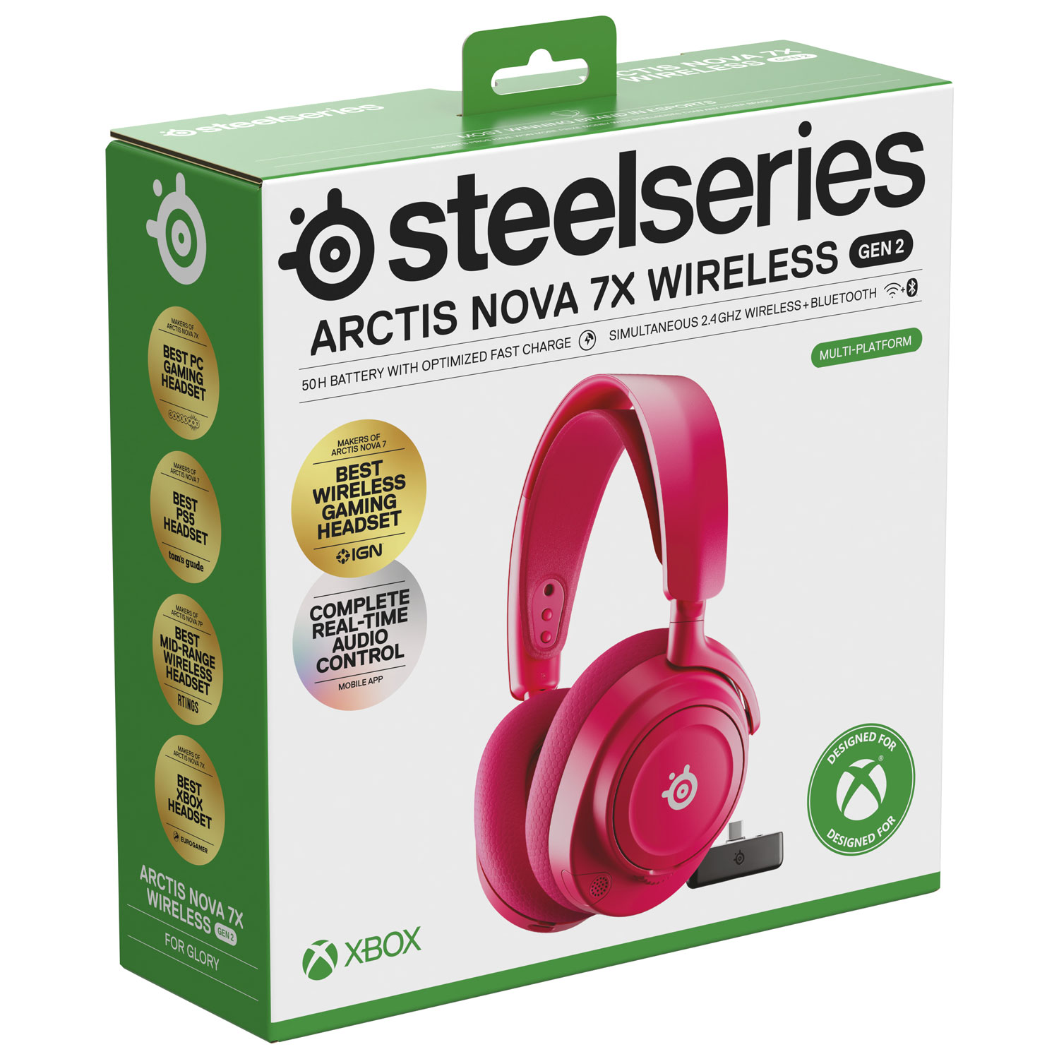 SteelSeries Arctis Nova 7X Wireless Gaming Headset - Magenta