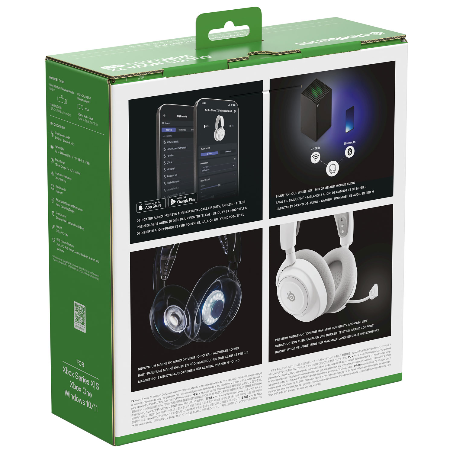 SteelSeries Arctis Nova 7X Wireless Gaming Headset - White
