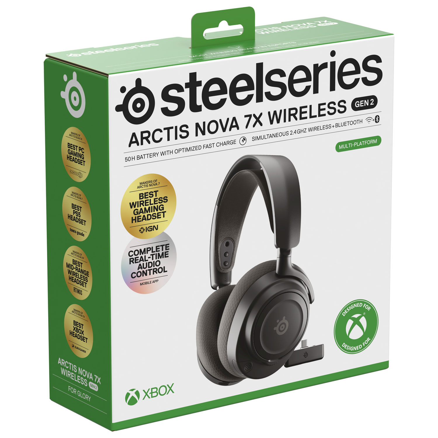 Casque de jeu sans fil Arctis Nova 7X de 2e génération de SteelSeries - Noir