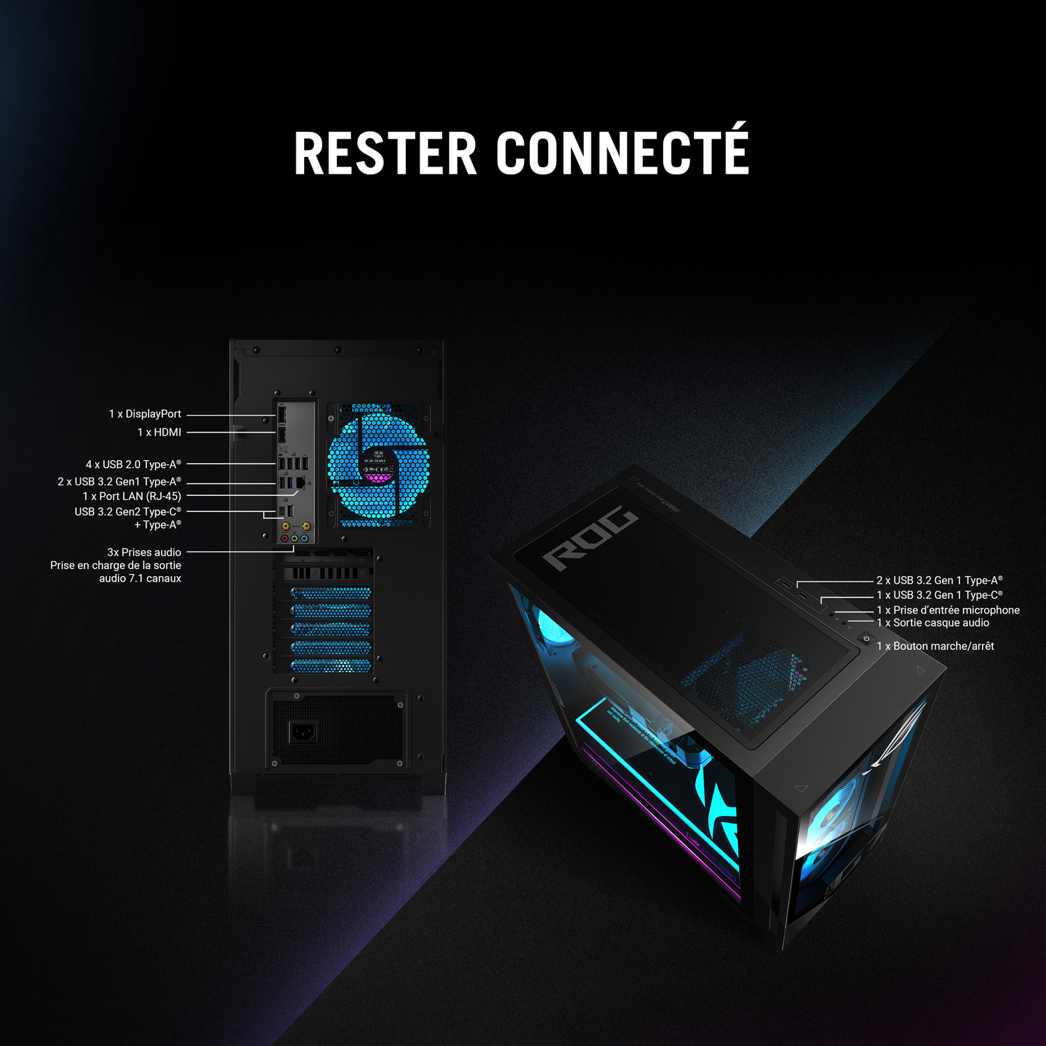 Ordinateur de jeu GM700 d'ASUS