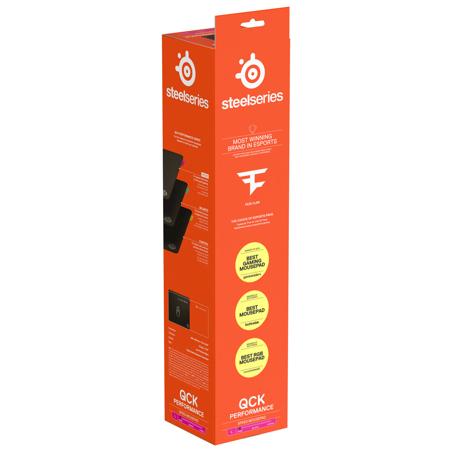 SteelSeries QcK Performance Speed Gaming Mouse Pad - Large - Black