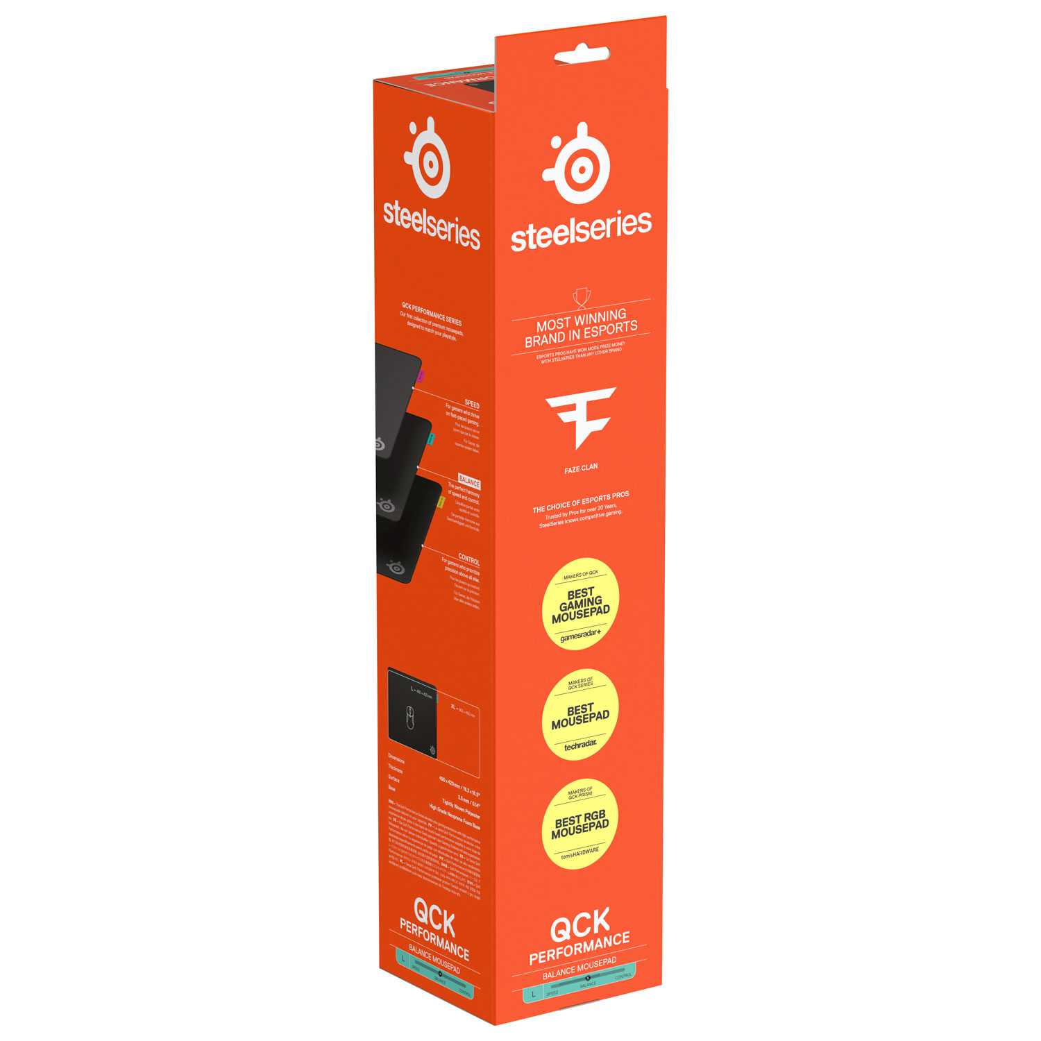 SteelSeries QcK Performance Balance Gaming Mouse Pad - Large - Black