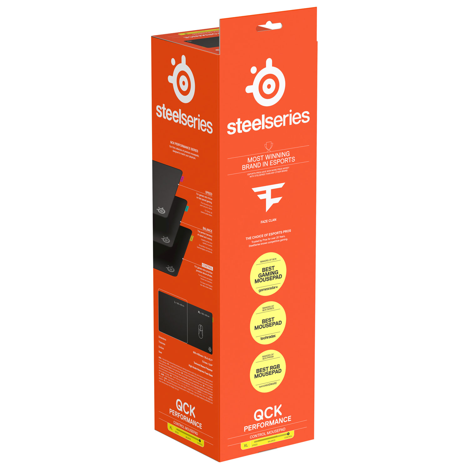 SteelSeries QcK Performance Control Gaming Mouse Pad - XL - Black