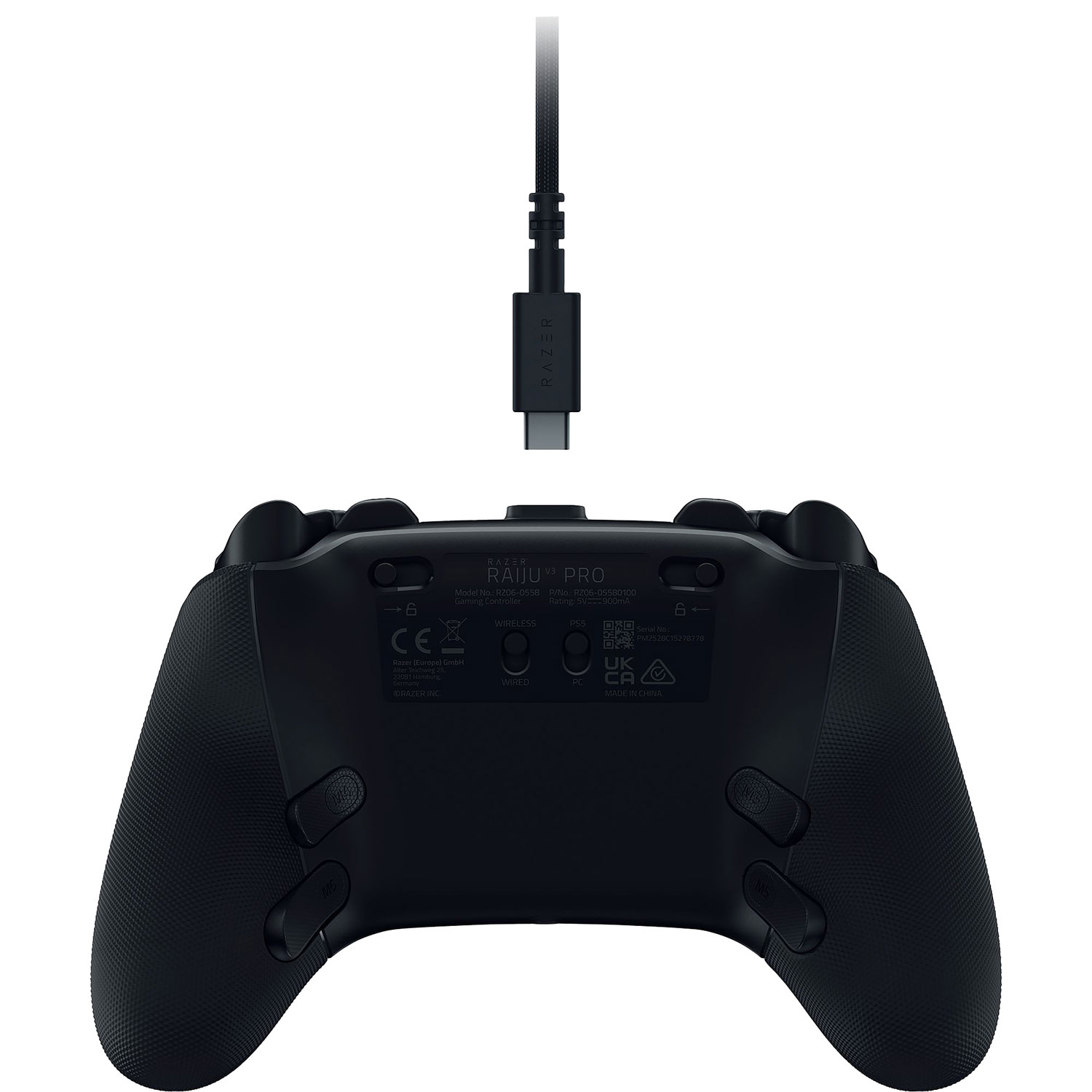 Manette sans fil Raiju V3 Pro de Razer pour PS5/PC - Noir