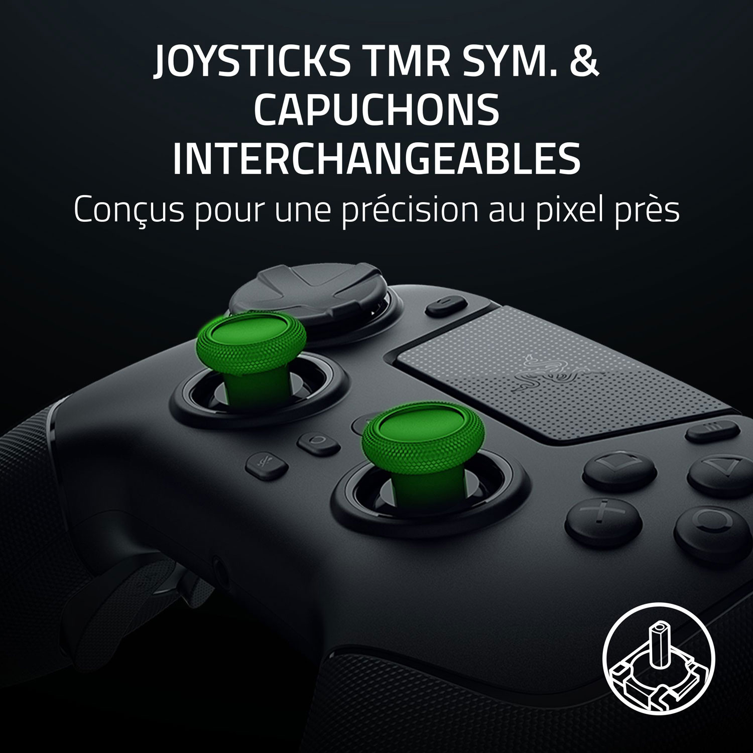 Manette sans fil Raiju V3 Pro de Razer pour PS5/PC - Noir