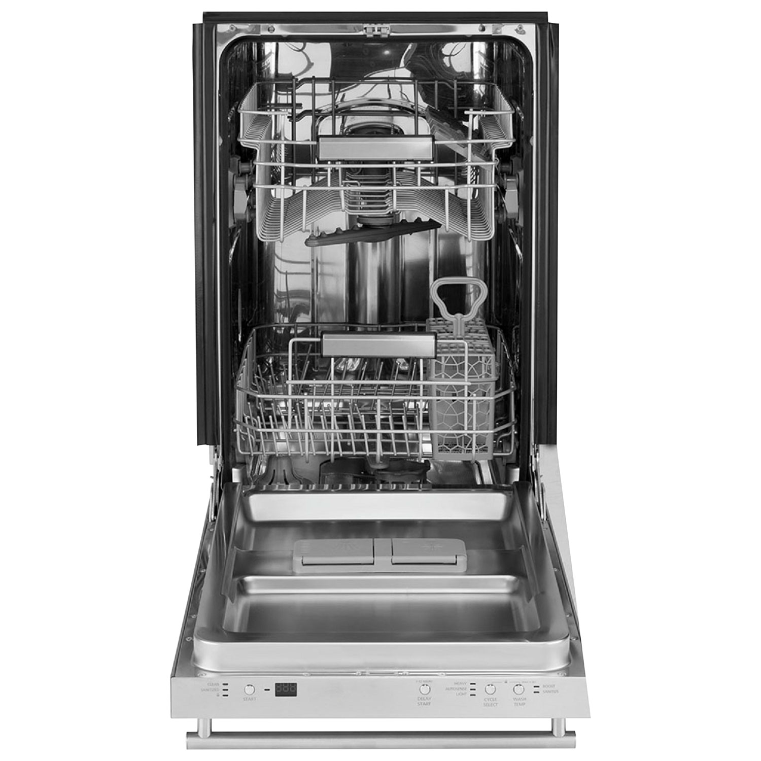 Haier 18" 47dB Built-In Dishwasher with Stainless Steel Tub - Stainless Steel