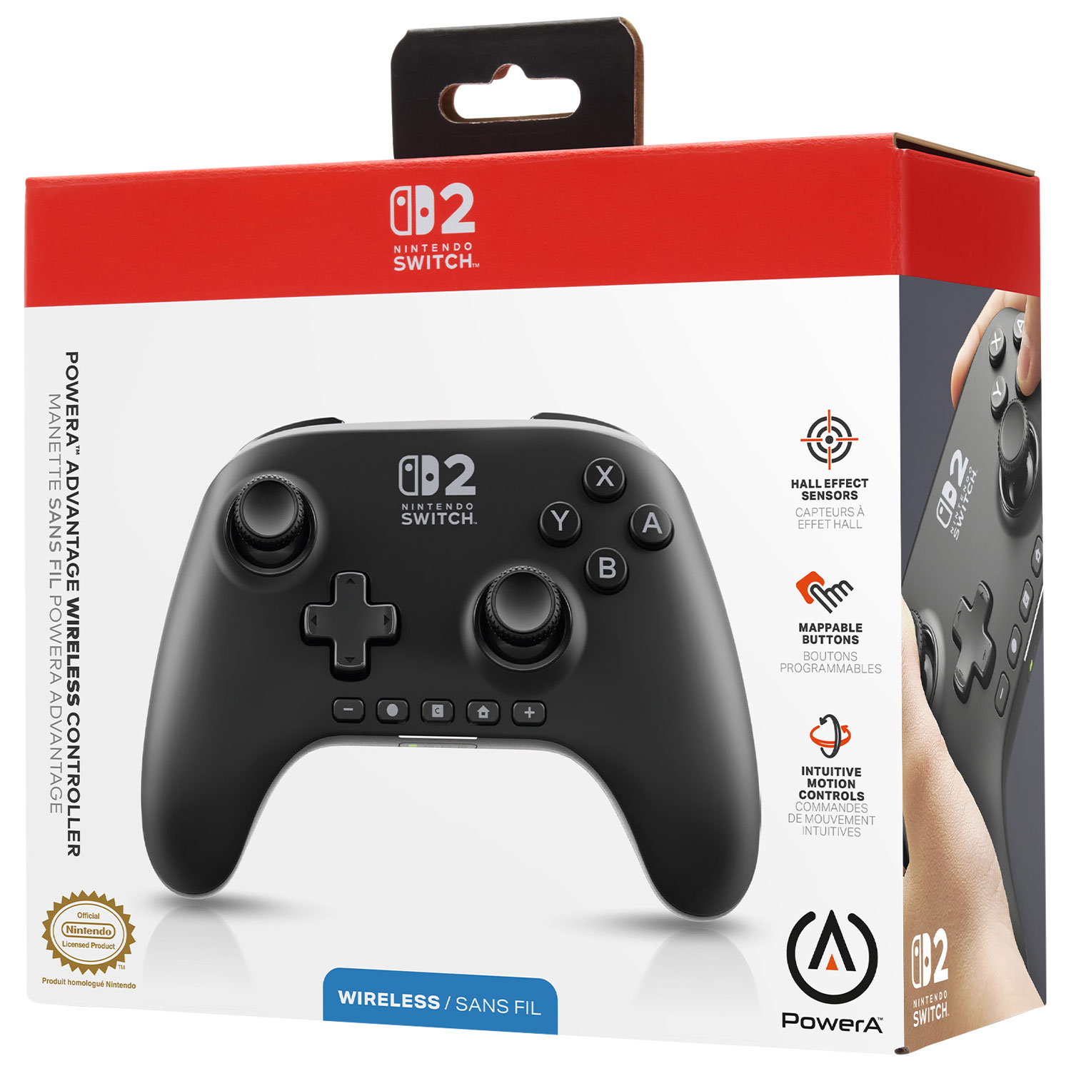 PowerA Advantage Wireless Controller for Nintendo Switch 2 - Black