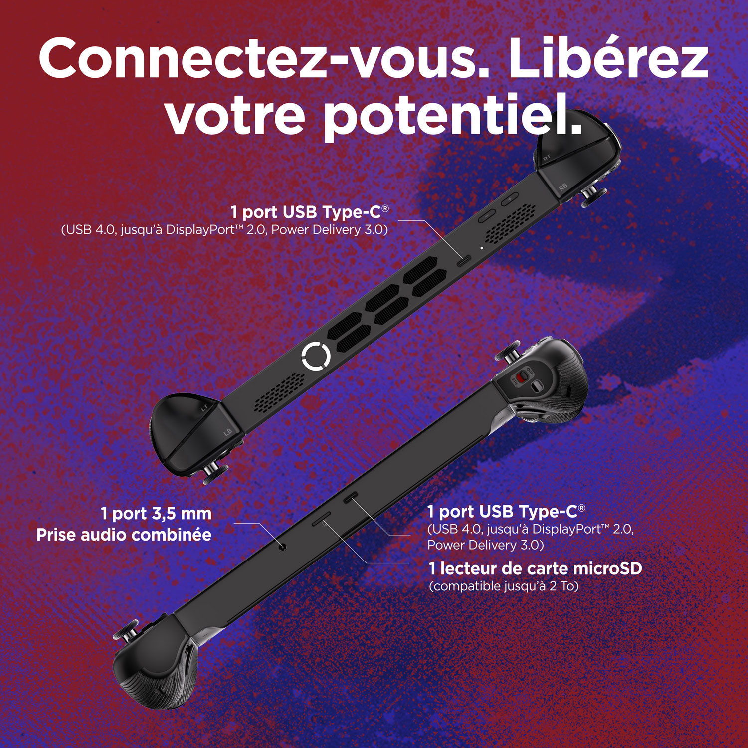 Console de jeu tactile WUXGA de 8,8 po Legion Go 2 de Lenovo - Noir éclipse