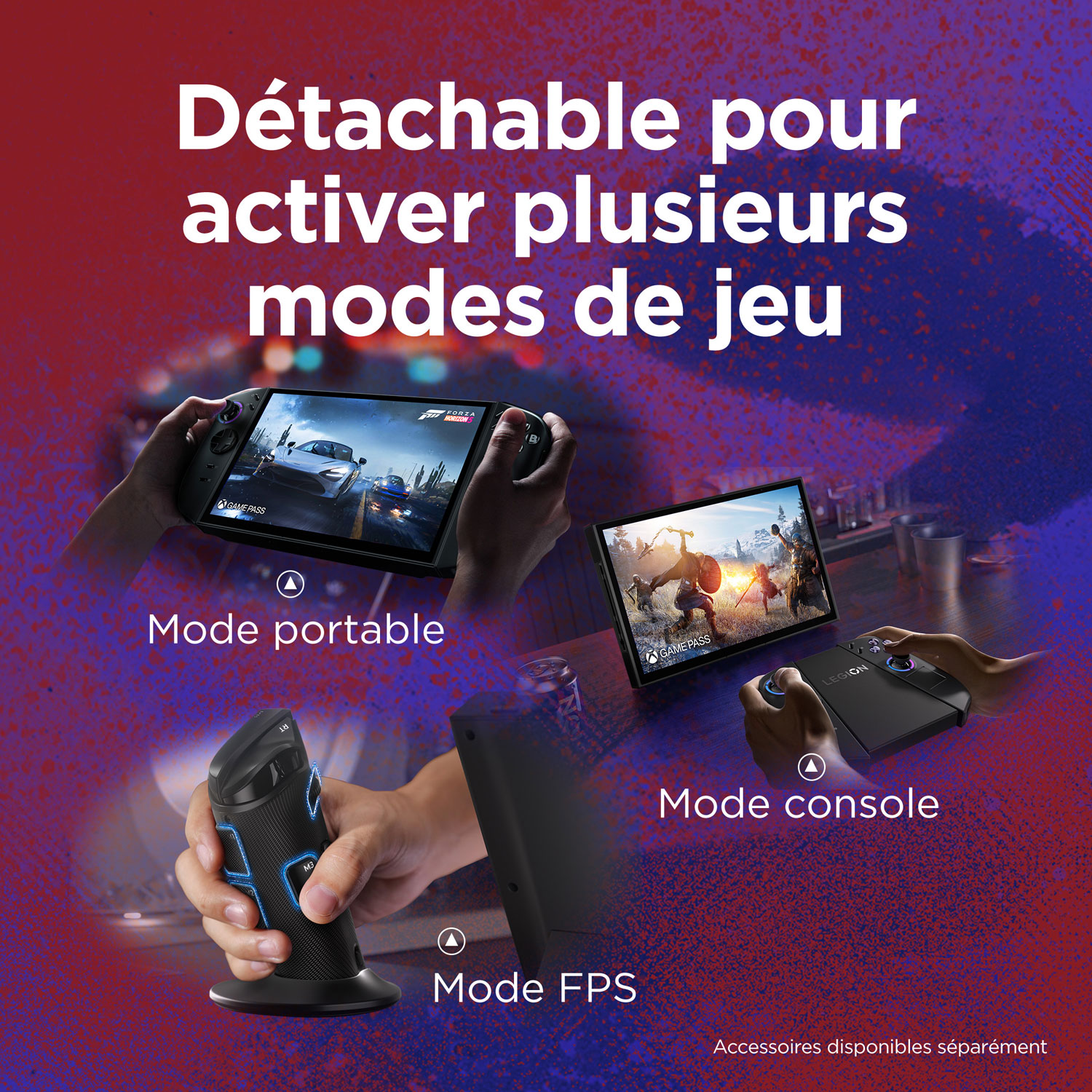 Console de jeu tactile WUXGA de 8,8 po Legion Go 2 de Lenovo - Noir éclipse