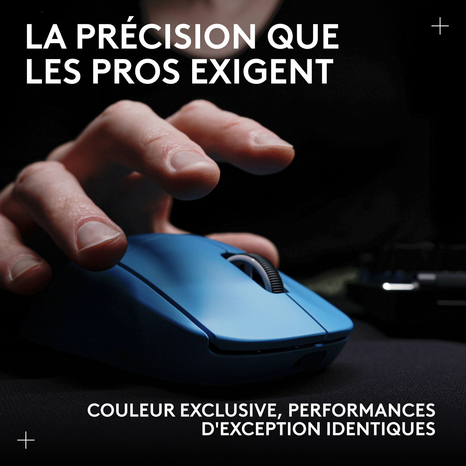 Logitech G PRO X Superlight 2 44000 DPI 8K Polling Wireless HERO 2 Sensor 60g Pro-Grade Mouse - Blue