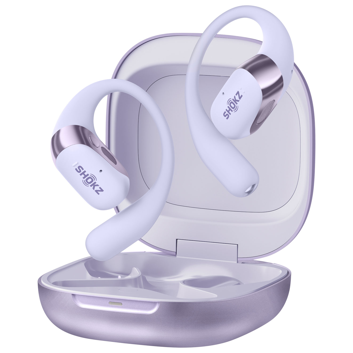 Écouteurs ouverts 100 % sans fil OpenFit 2+ de Shokz - Violet - Partenaire distributeur exclusif