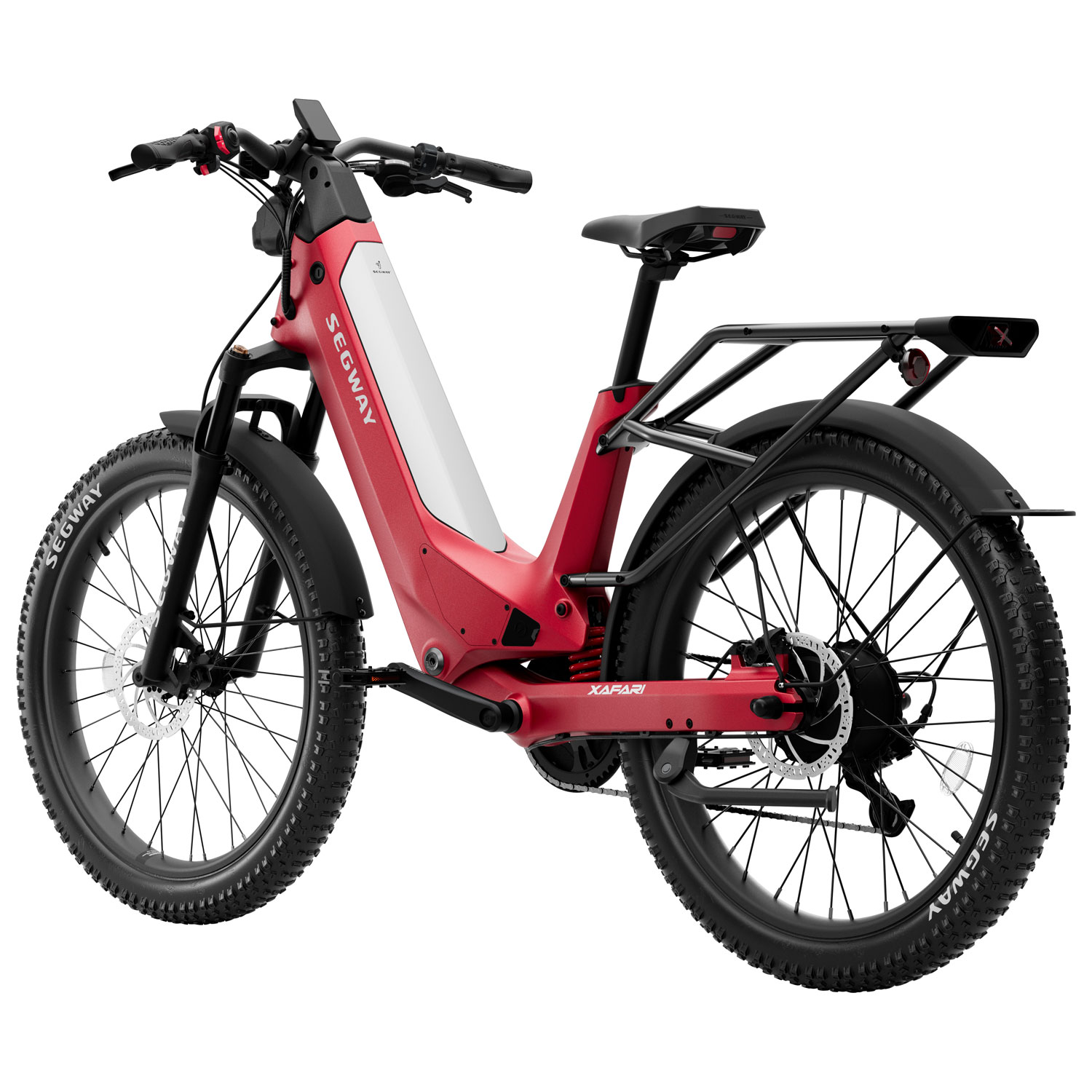 Vélo de ville électrique Xafari de Segway - Rouge