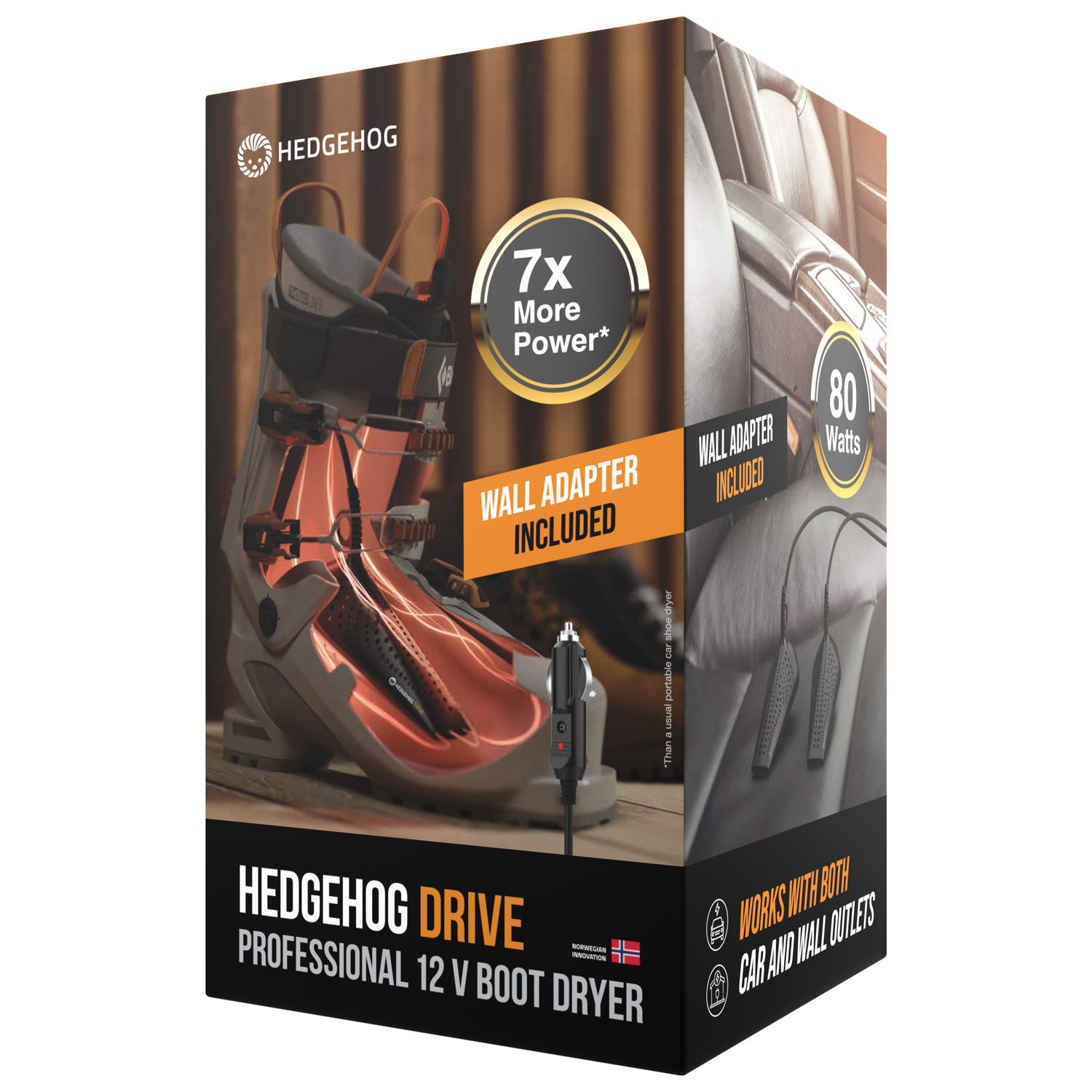 Séchoir pour chaussures, bottes et gants Drive de Hedgehog - Noir