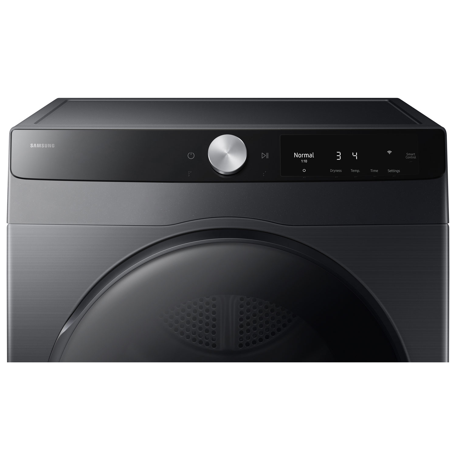 Samsung 4.0 Cu. Ft. Compact Front Load Electric Dryer with Smart Dial and Wi-Fi - Energy Star - Black