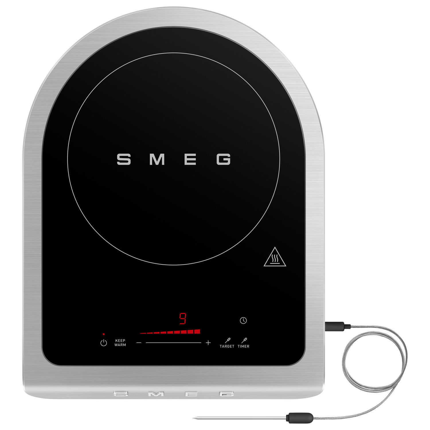 Surface de cuisson à induction portative de Smeg - Noir