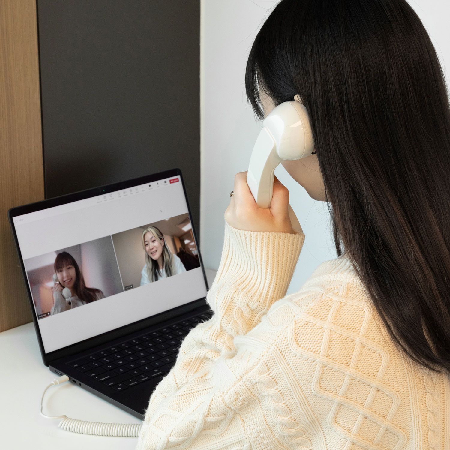 Combiné téléphonique USB-C POP de Native Union - Sable