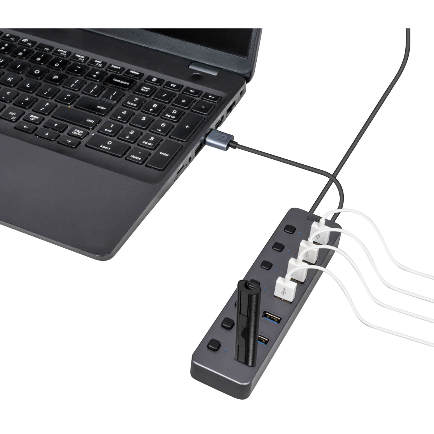 LOGiiX 7-Port USB-A Power Hub