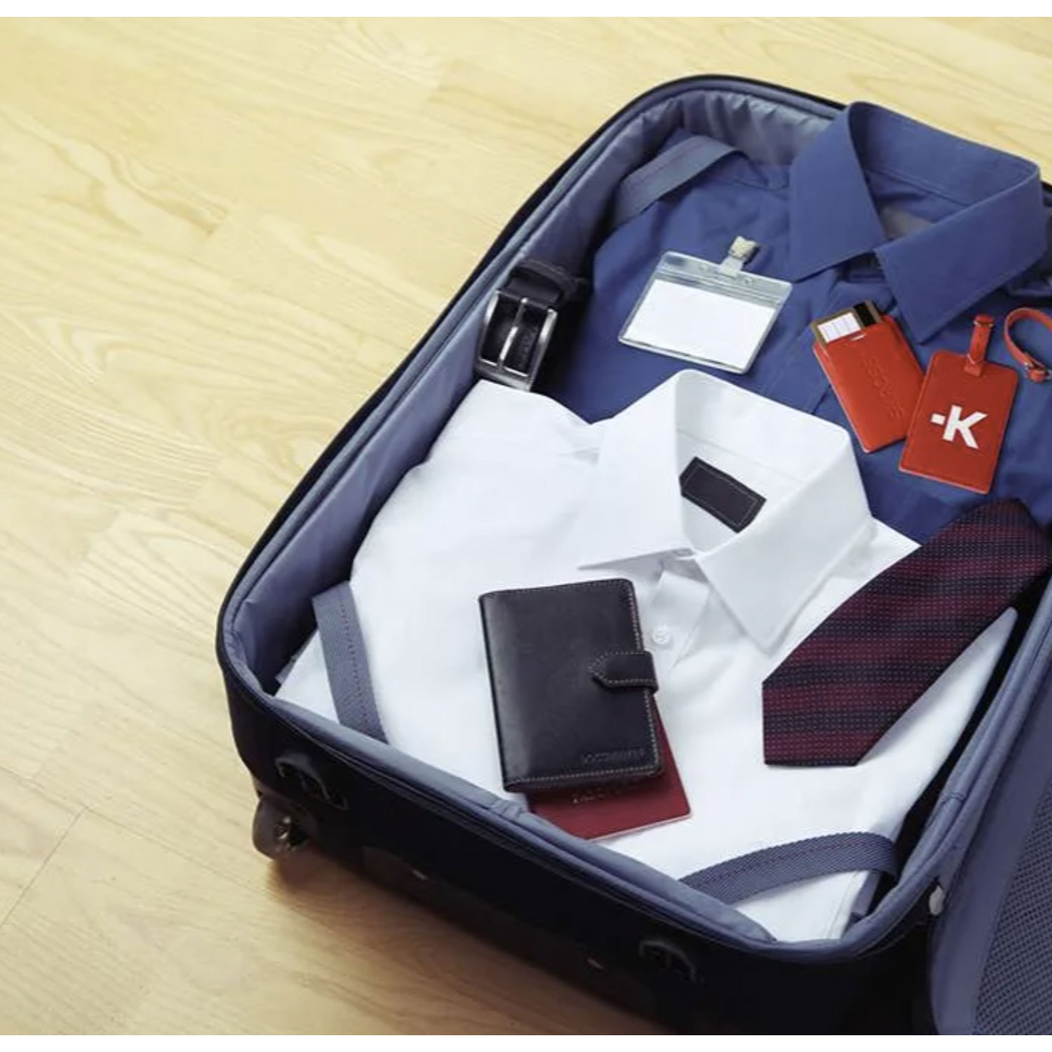 Étiquette d'identification de valise de SKROSS - Rouge