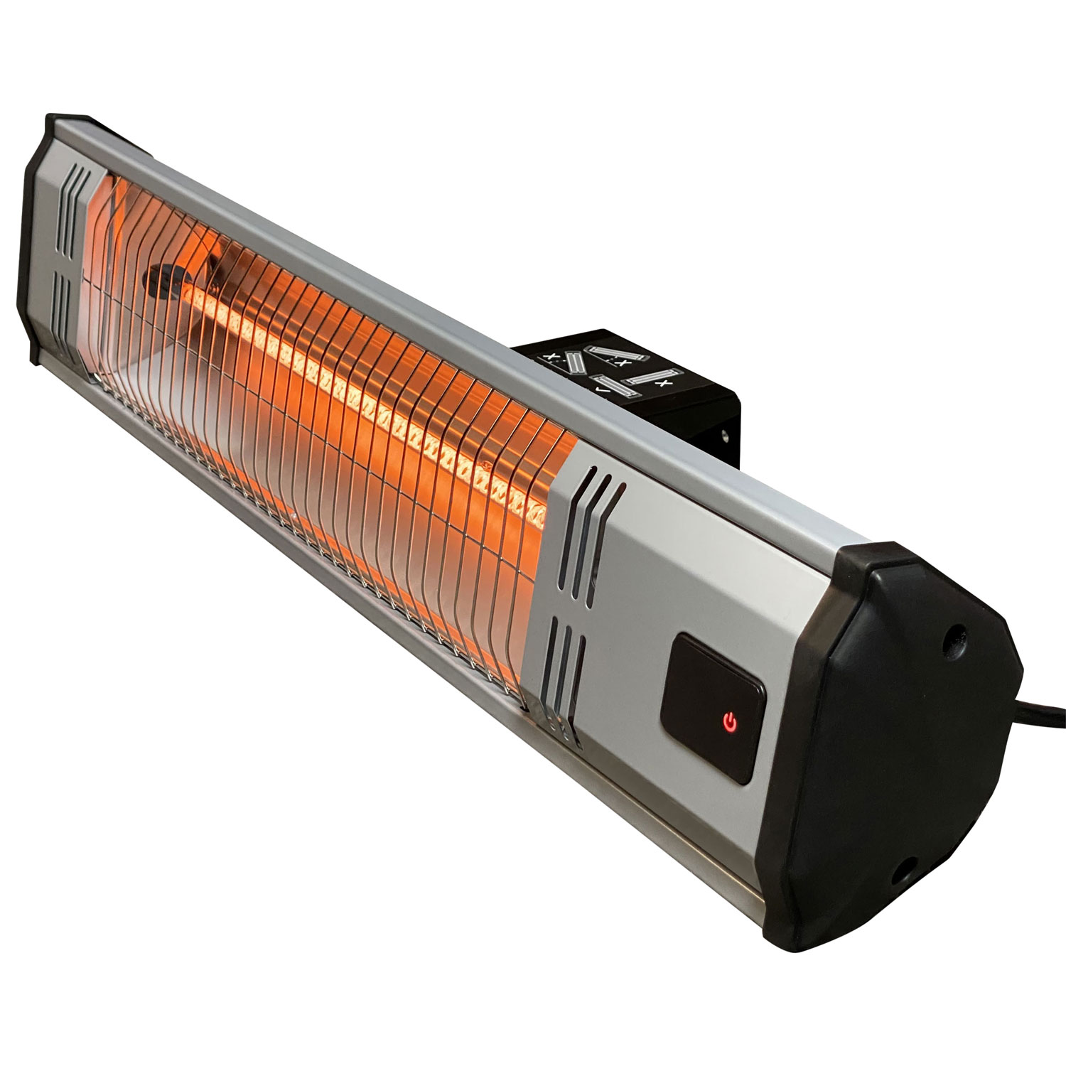 Radiateur infrarouge d'extérieur résistant aux intempéries 1500 W Tradesman de Heat Storm - Gris/Noir