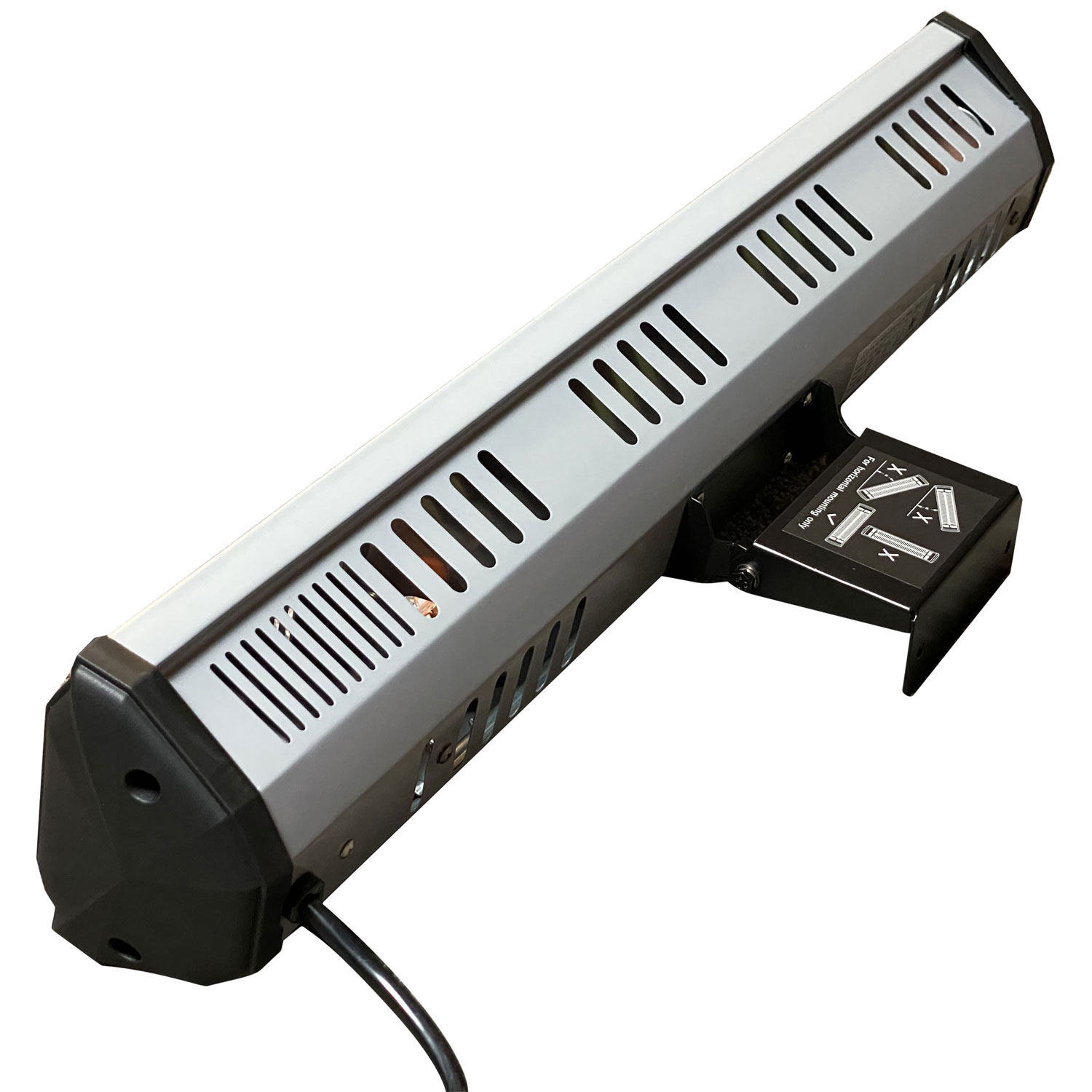 Radiateur infrarouge d'extérieur résistant aux intempéries 1500 W Tradesman de Heat Storm - Gris/Noir