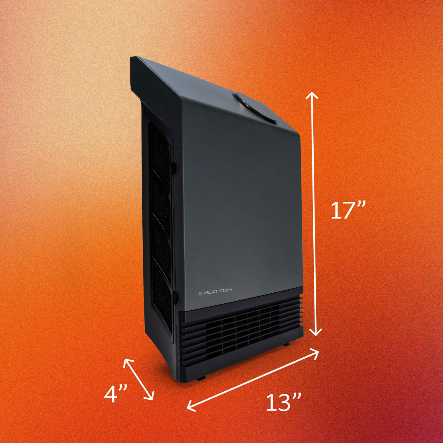 Radiateur électrique infrarouge mural 1000 W de Heat Storm - Gris