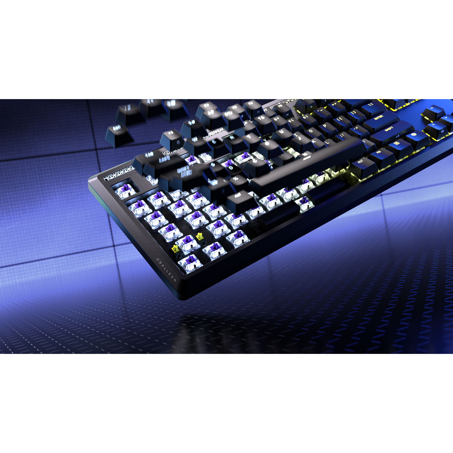 Clavier de jeu mécanique rétroéclairé à commutateurs linéaires mécaniques prélubrifiés MLX Pulse Galleon 100 SD de Corsair avec boutons Stream Deck