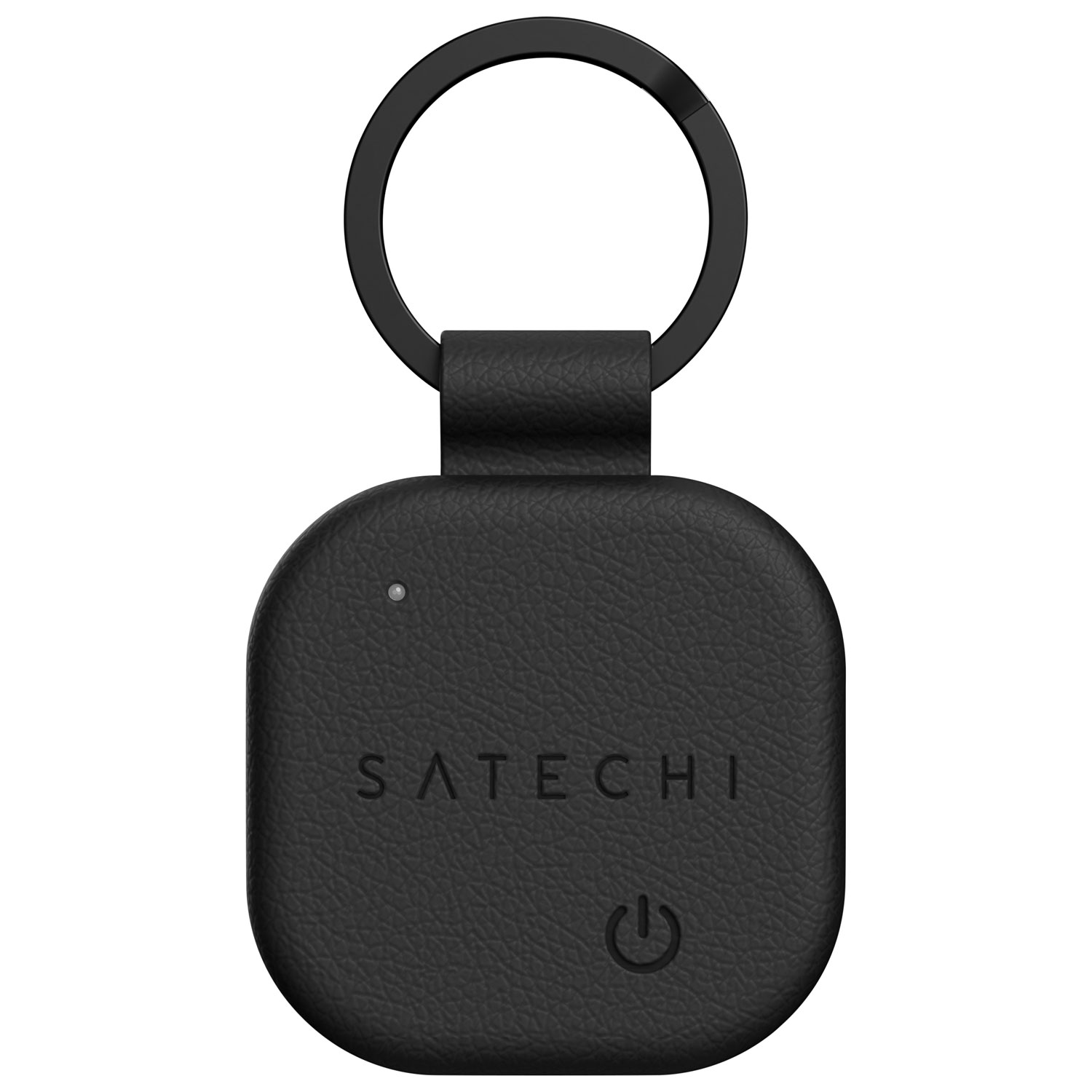 Porte-clés de repérage en cuir végétalien FindAll de Satechi - Noir