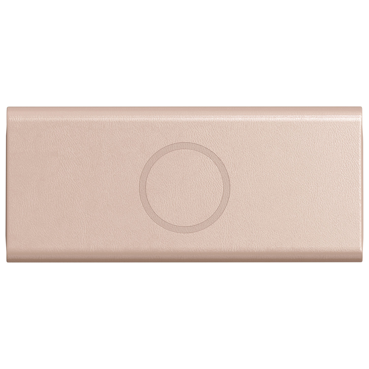 Étui à lunettes de repérage en cuir végétalien avec chargement Qi FindAll de Satechi - Rose du désert