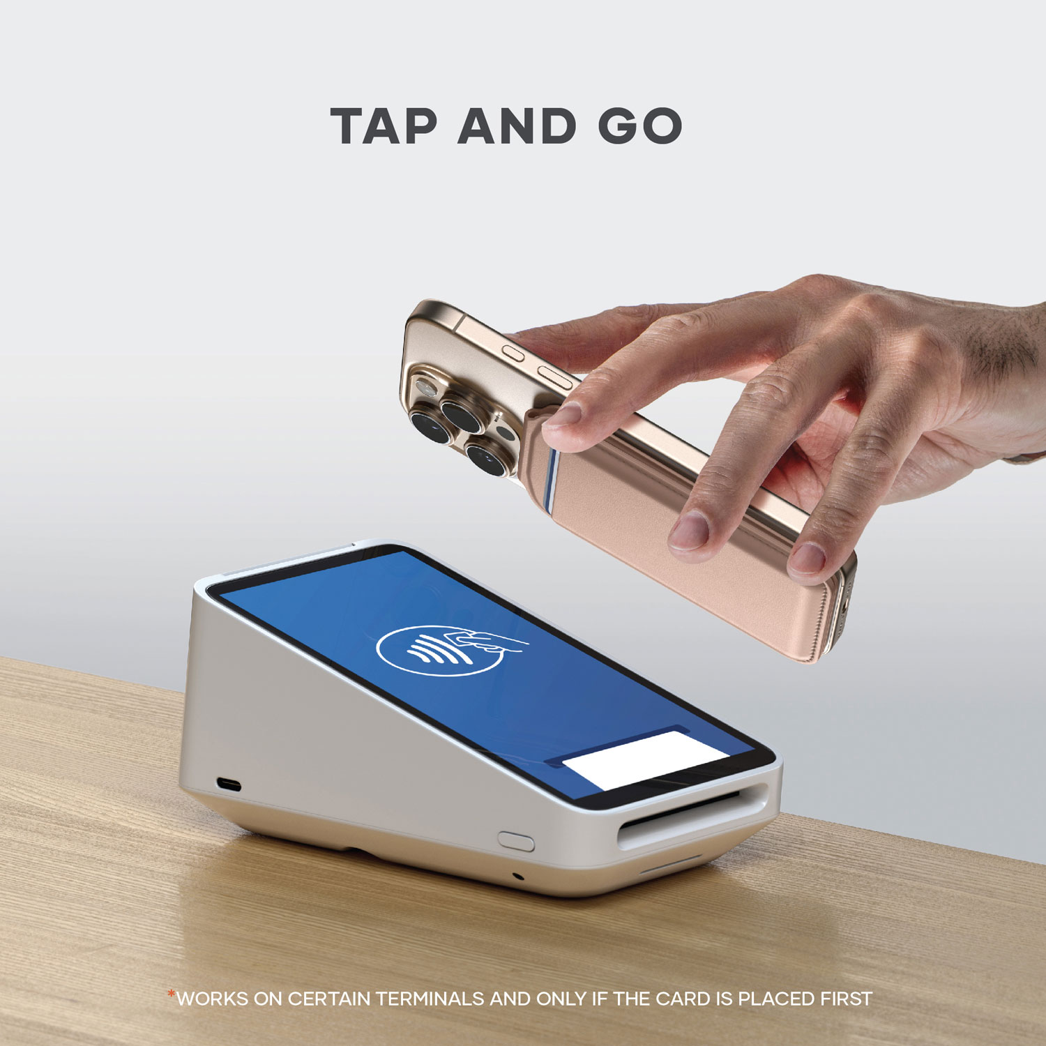 Satechi Vegan-Leather Magnetic Wallet Stand - Desert Rose