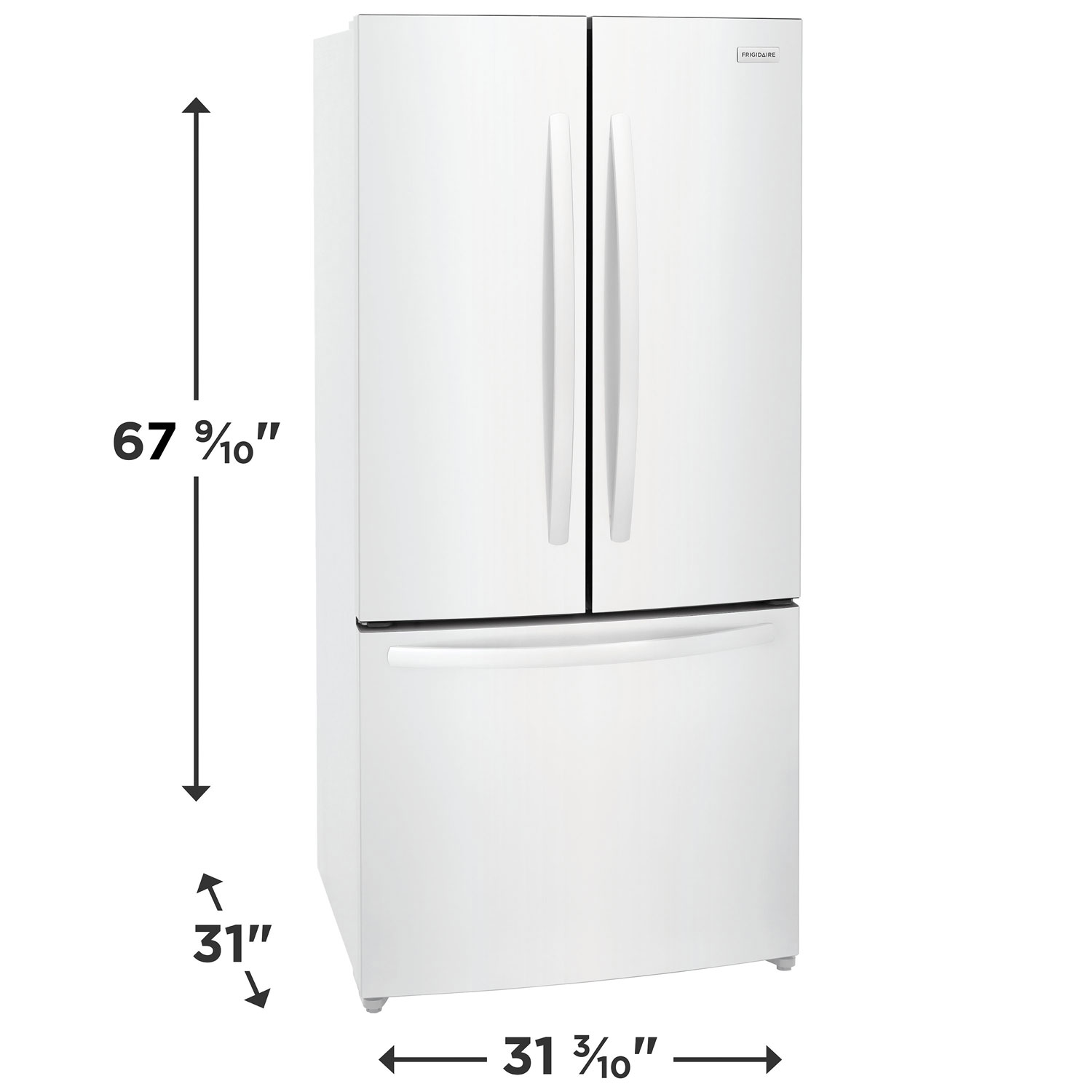 Réfrigérateur à 2 portes 17,6 pi³ 32 po de Frigidaire - Blanc