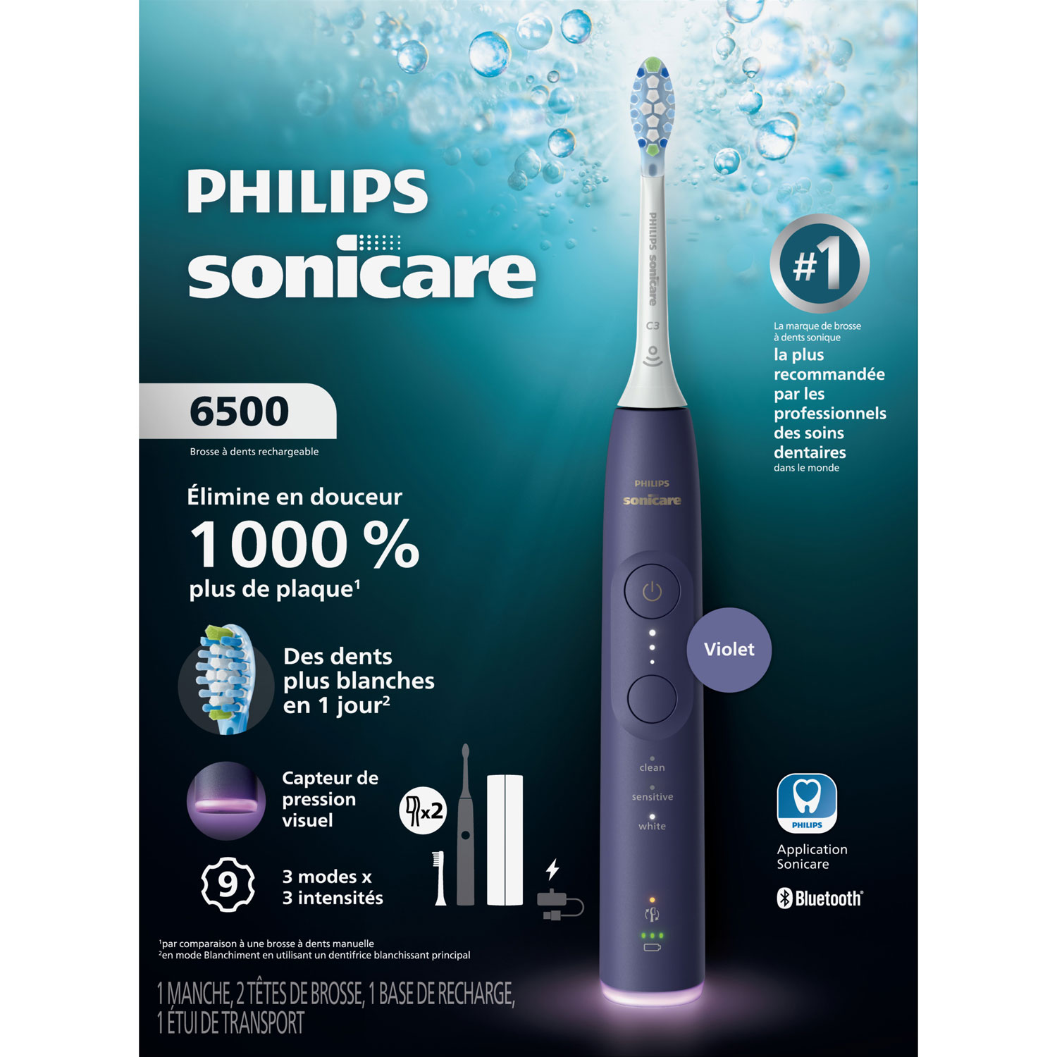 Philips Sonicare 6500 Series Rechargeable Toothbrush (HX7417/05