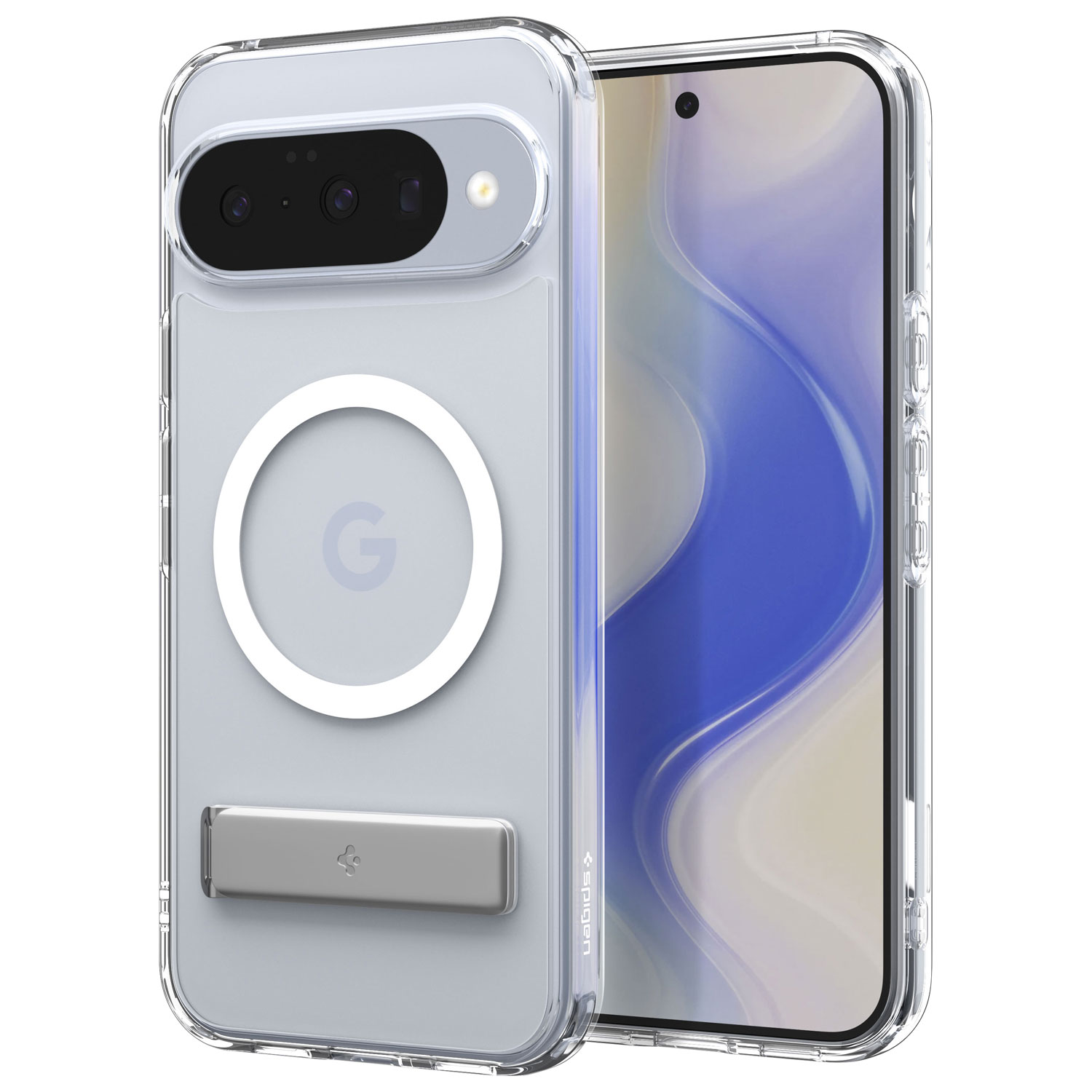 Spigen Slim Armor Essential S MagFit Fitted Hard Shell Case for Pixel 10/10 Pro - Crystal Clear