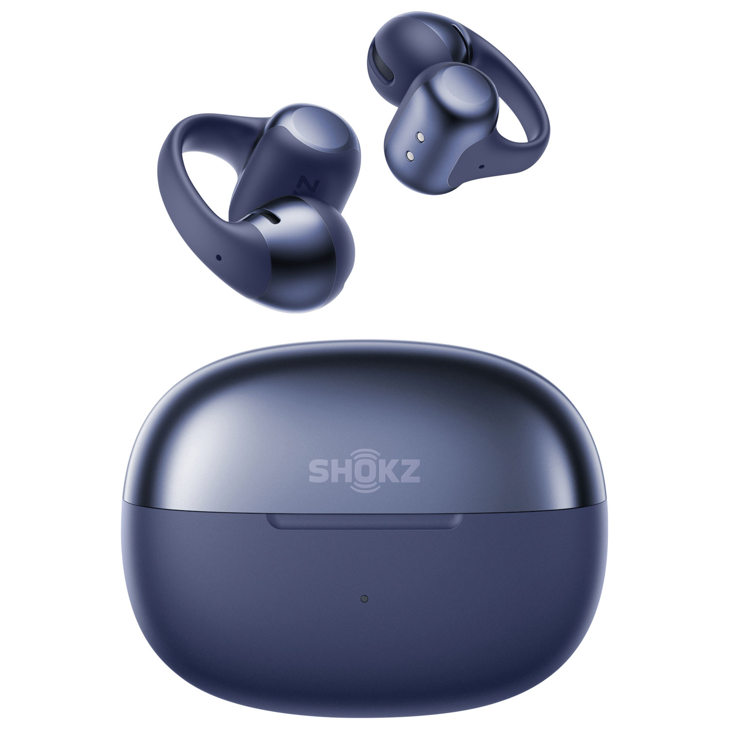 Shokz OpenDots One On-Ear True Wireless Earbuds - Navy Blue - Only at Best Buy