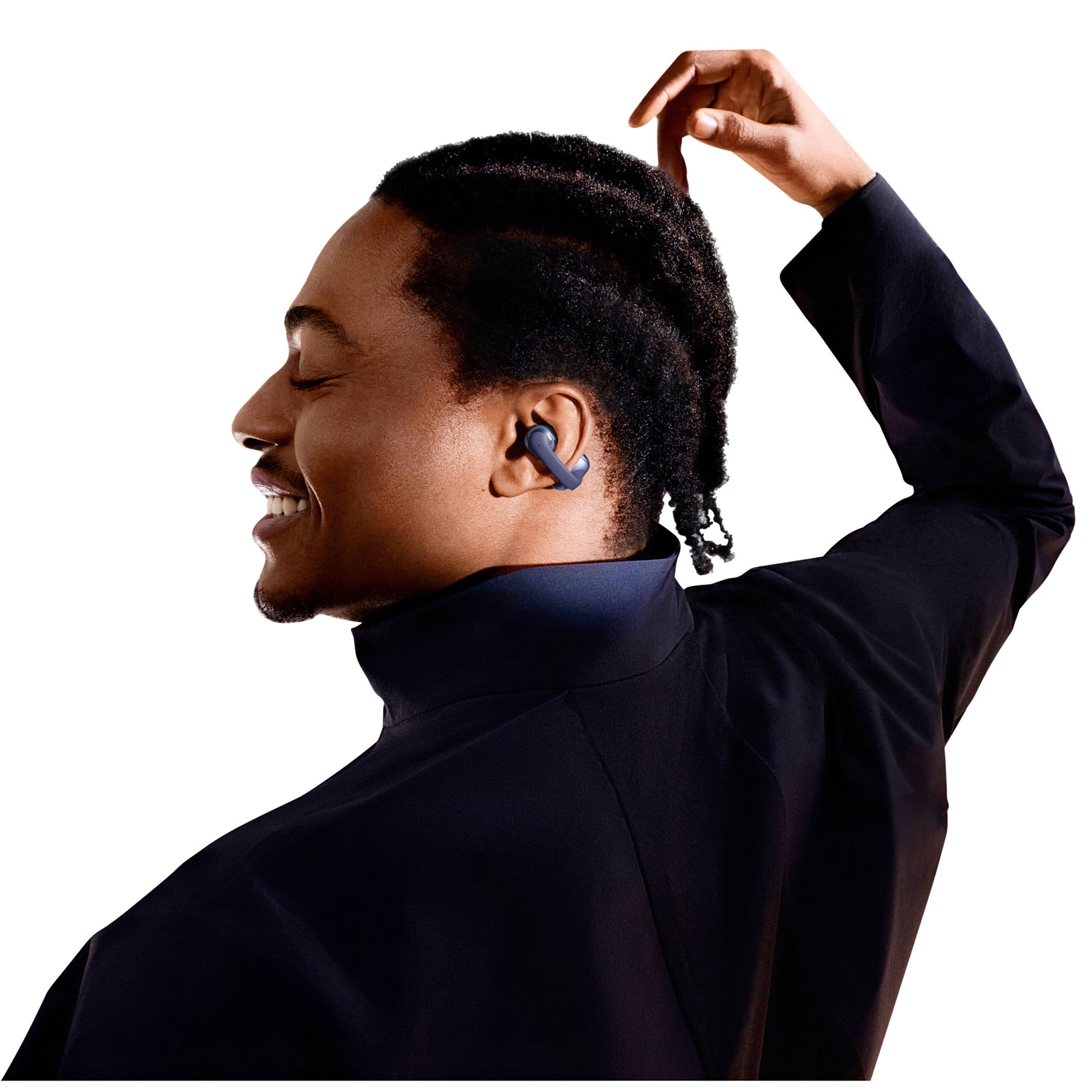 Shokz OpenDots One On-Ear True Wireless Earbuds - Navy Blue - Only at Best Buy