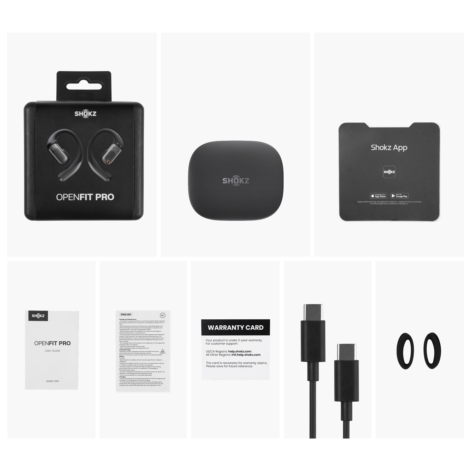 Shokz OpenFit Pro Open-Ear True Wireless Earbuds - White - Exclusive Retail Partner