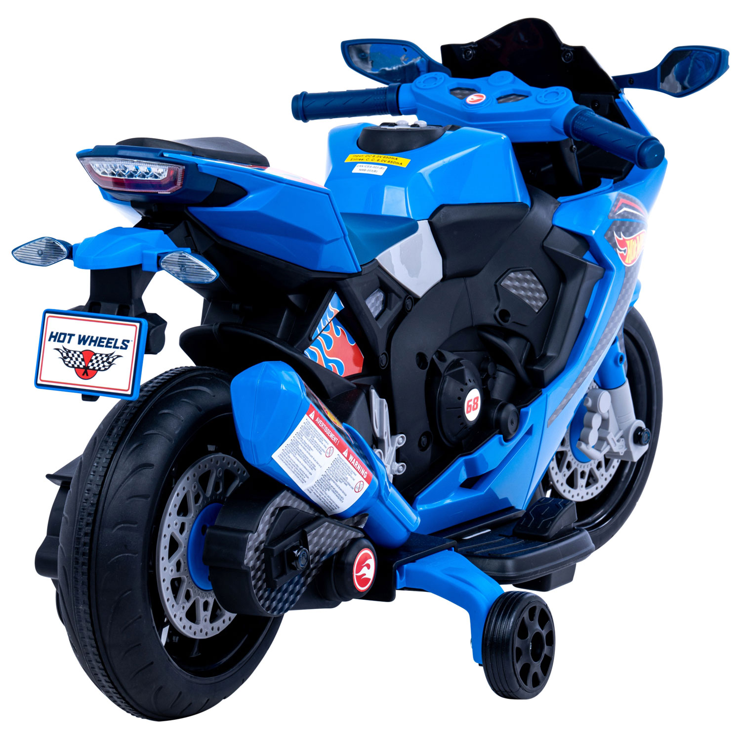 Moto porteuse 6 V Hot Wheels de Flybar - Bleu
