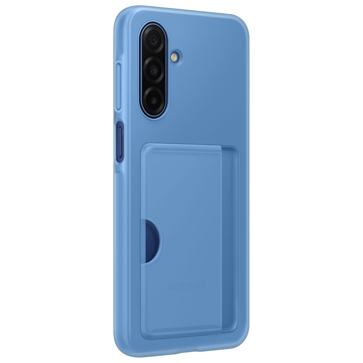 Samsung Card Slot Fitted Hard Shell Case for Galaxy A17 - Blue