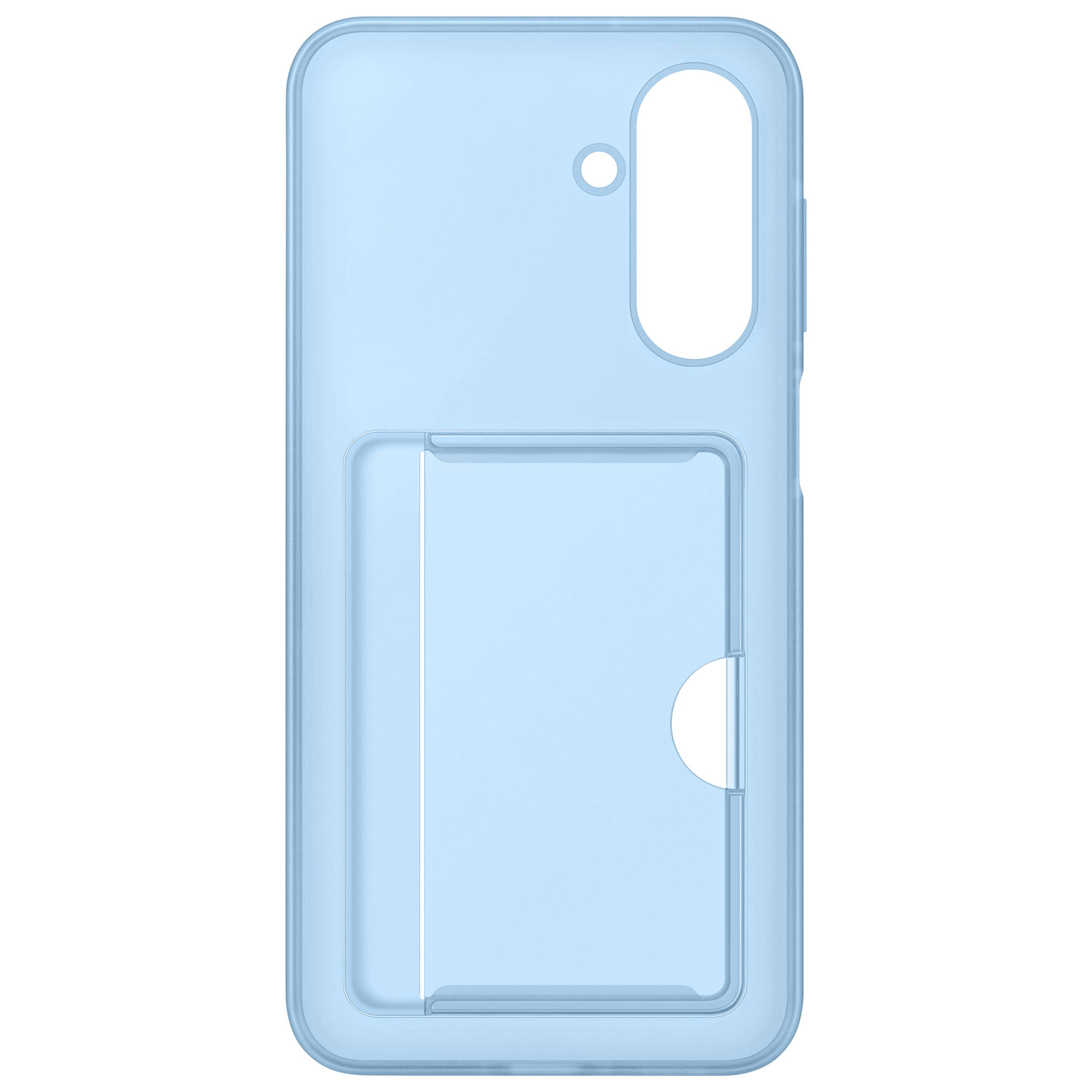 Samsung Card Slot Fitted Hard Shell Case for Galaxy A17 - Blue